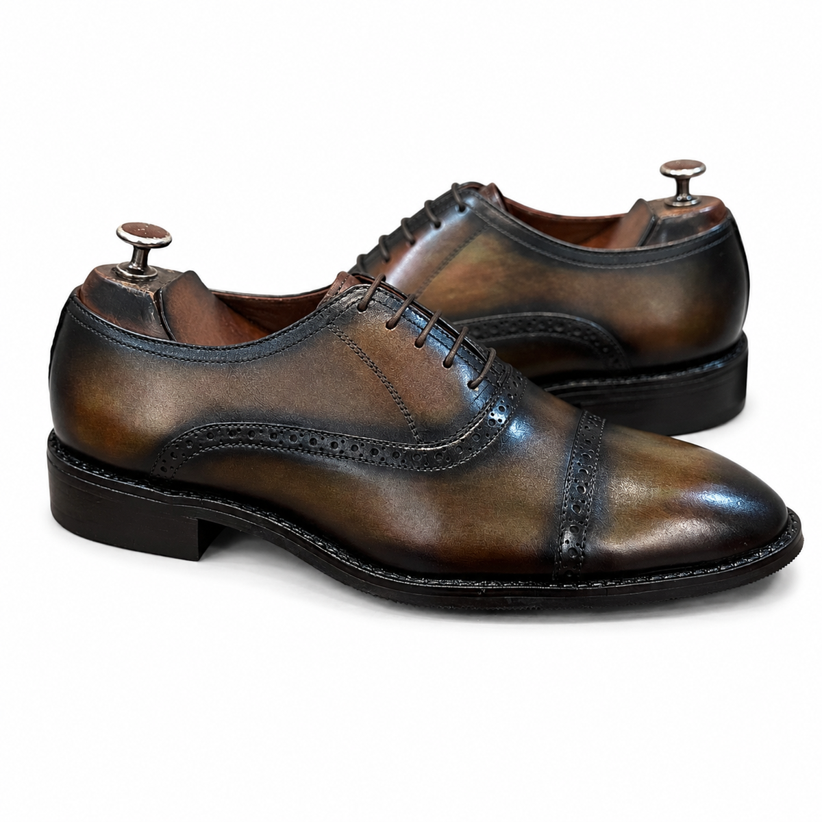 Obsidian Mocha Hand-Patina Oxford
