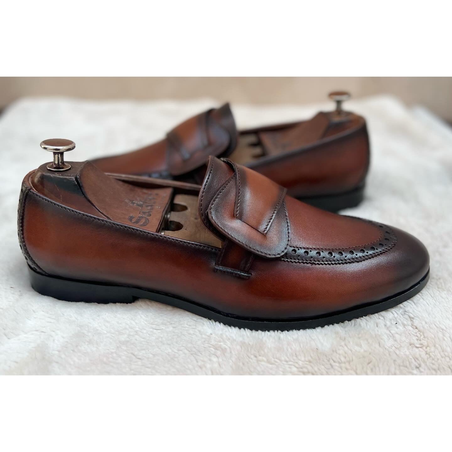 Butterfly Loafers Hand Patina