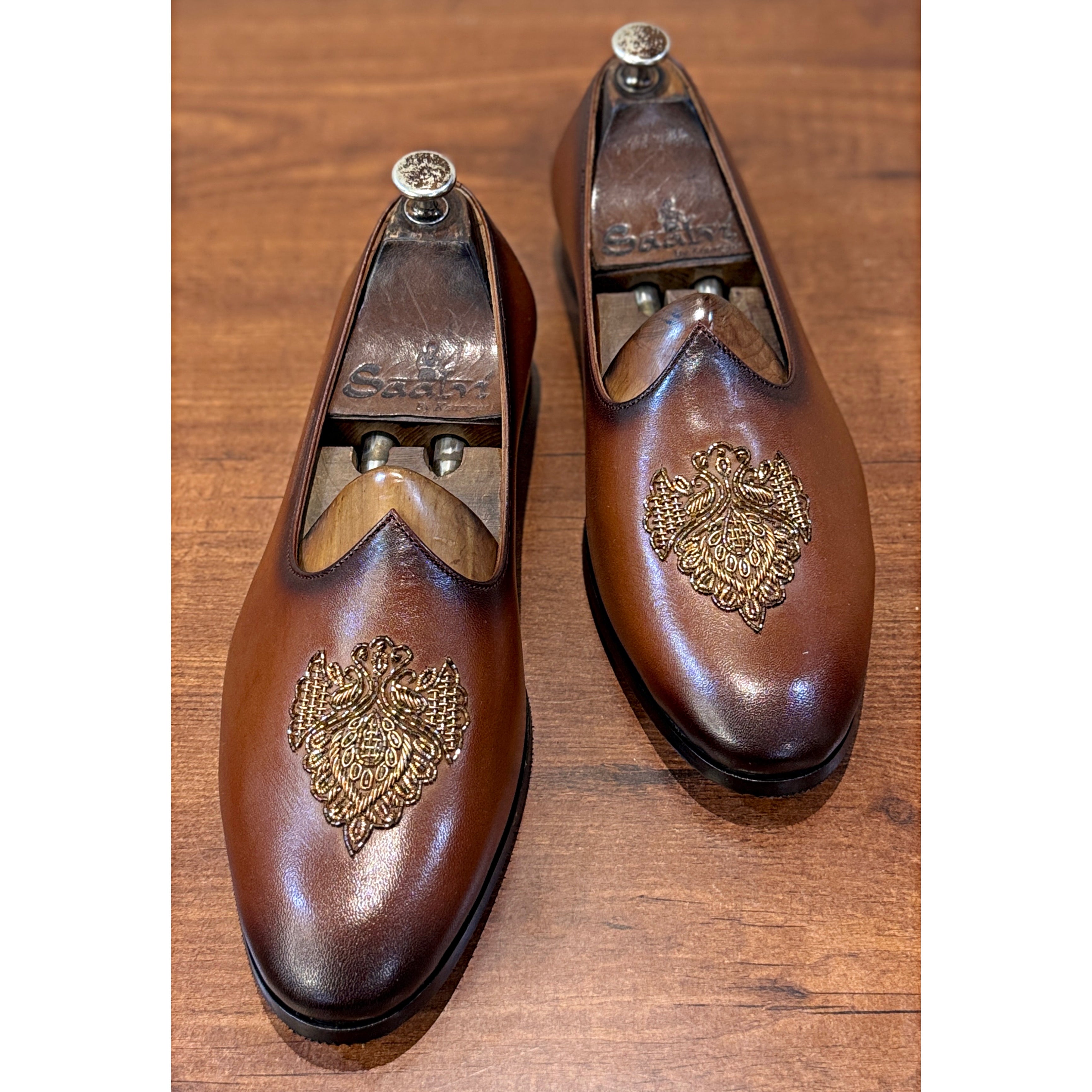 Royal Crest Handcrafted Leather Jalsa Two Tone