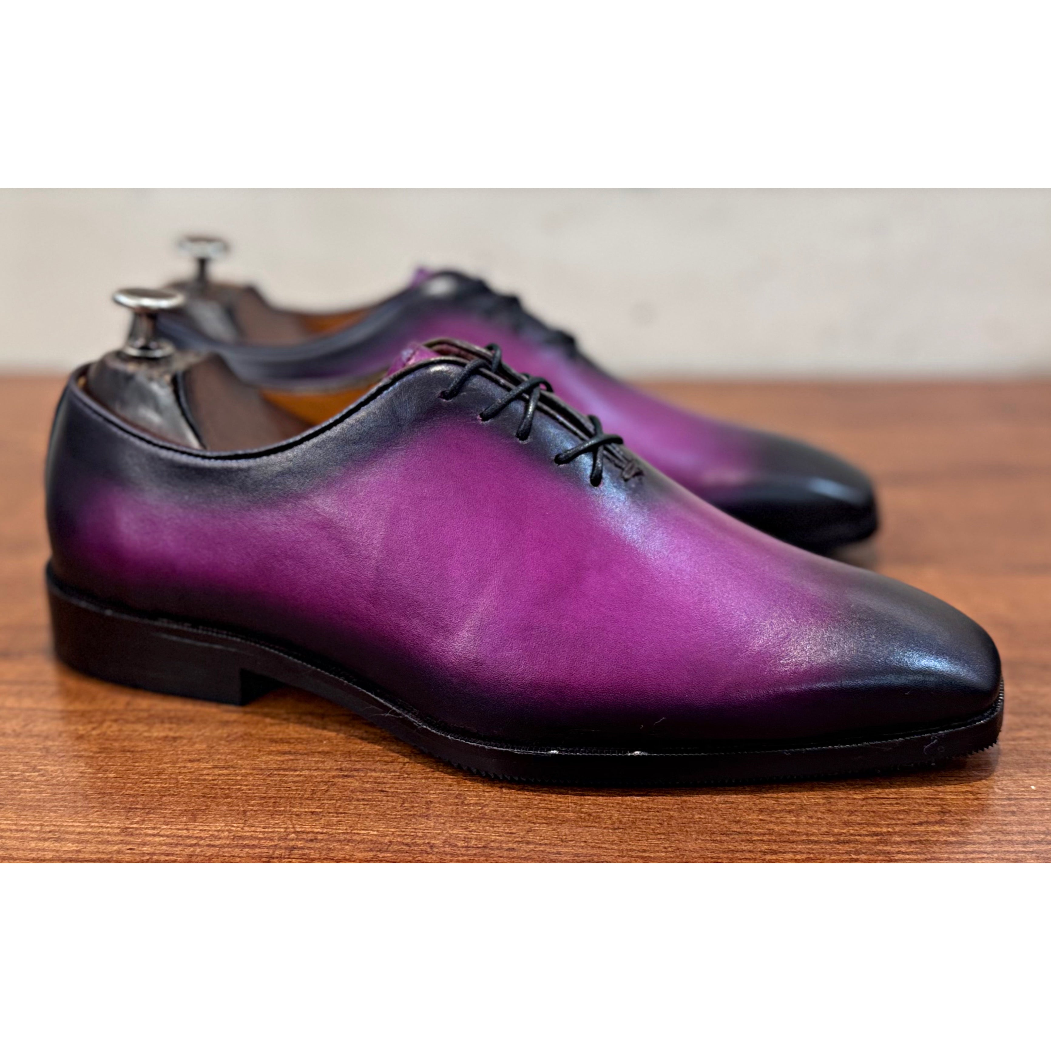 Wholecut Oxfords Purple Hand Finished