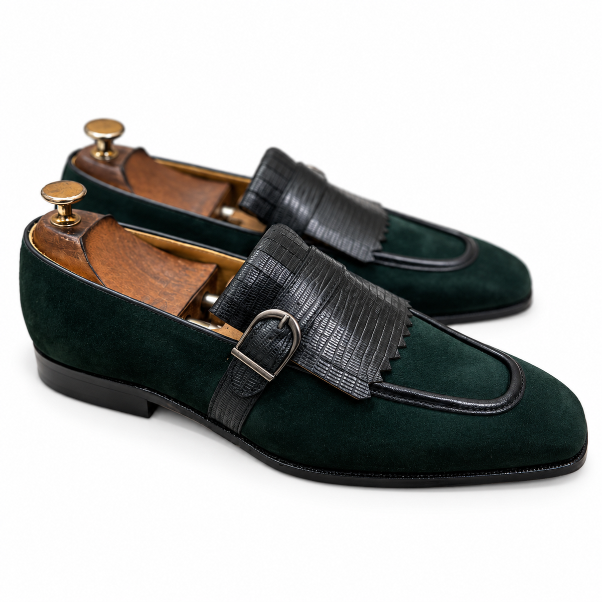 Emerald Fringe Loafers