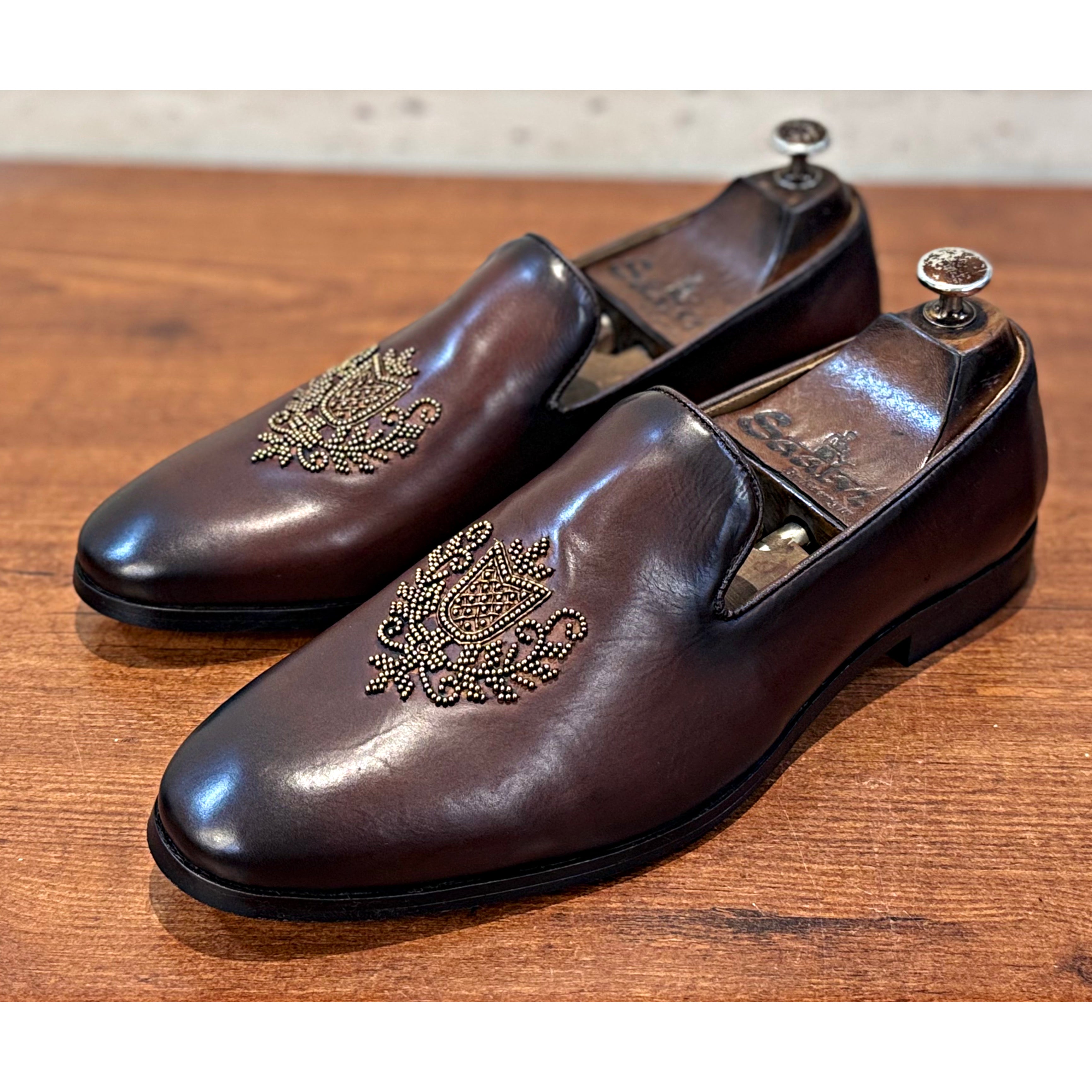 Regency Crest Embroidery Slipons