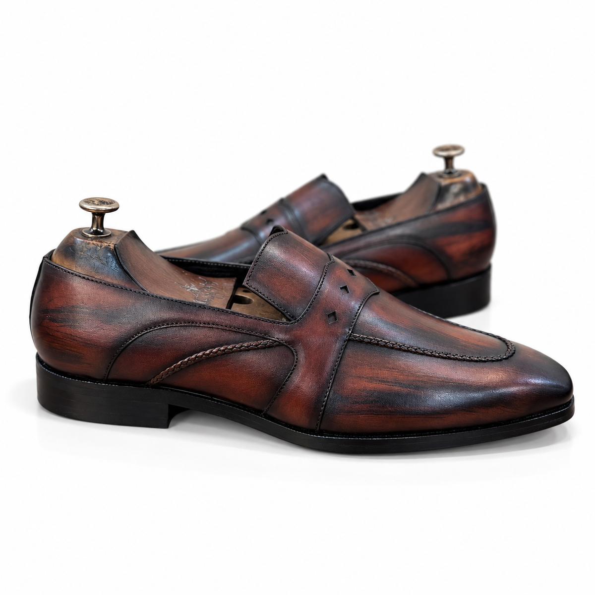 Saalvi Cinderwood Patina Loafers