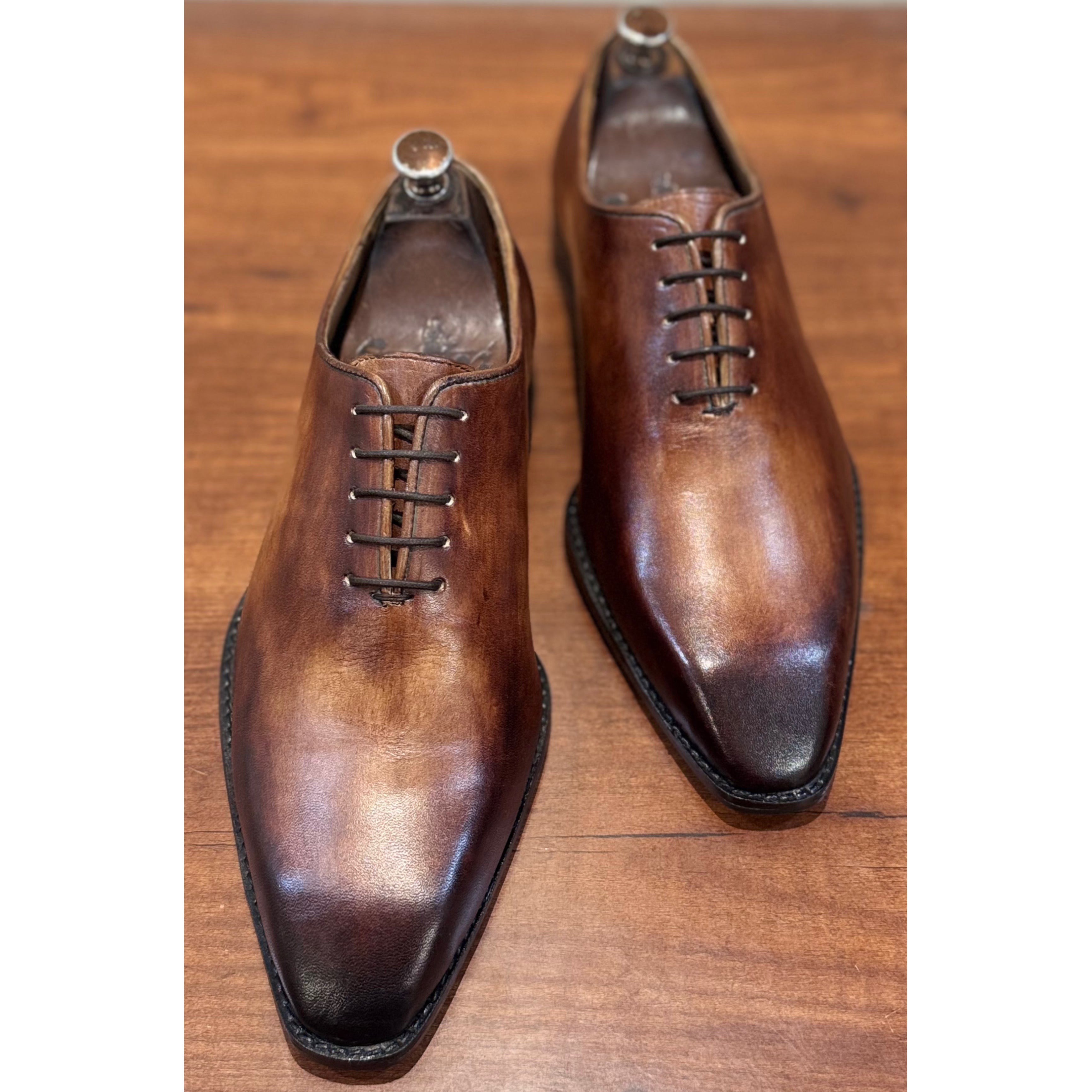 Wholecut Hand Patina Oxfords Italia