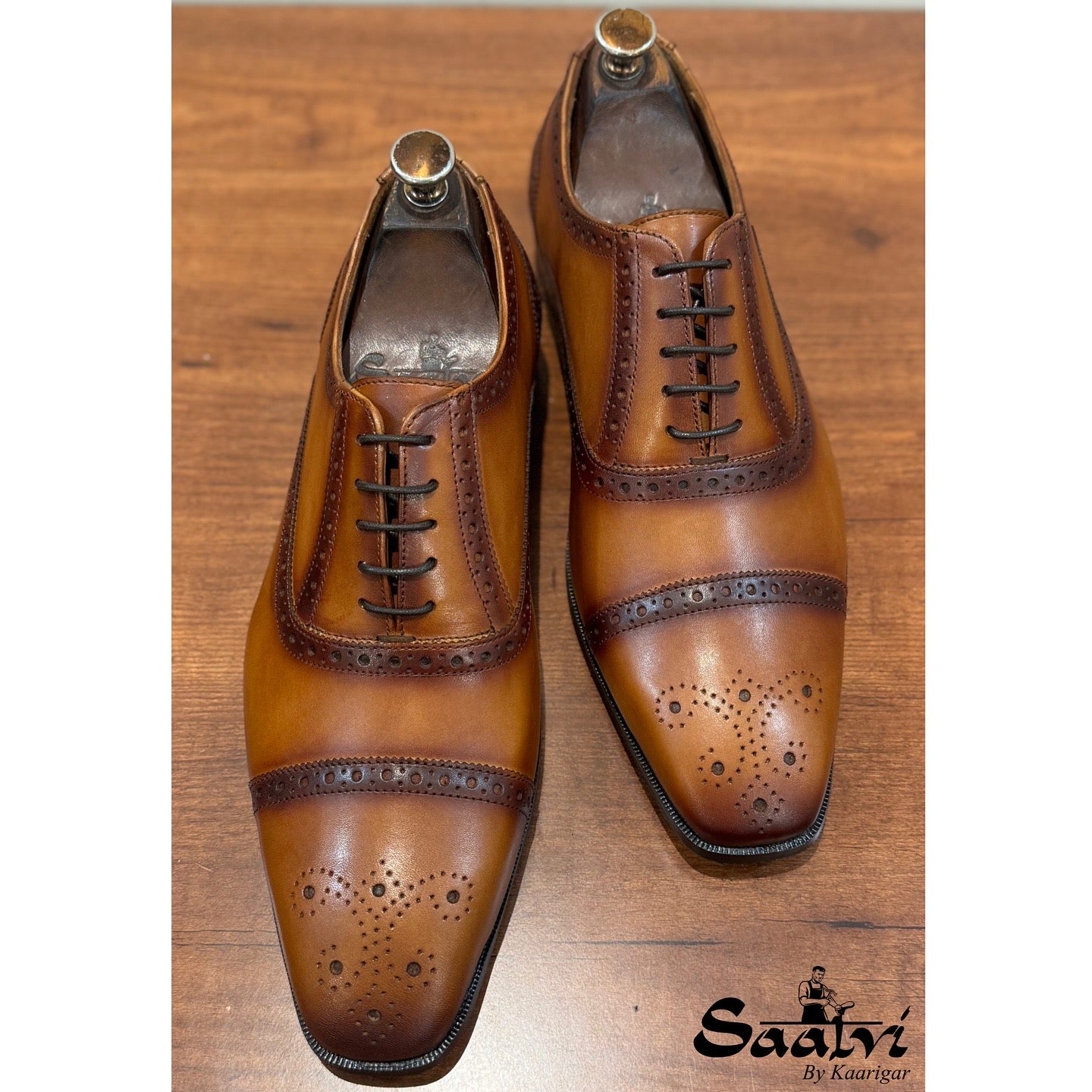 Toecap Brouge Oxford Tan
