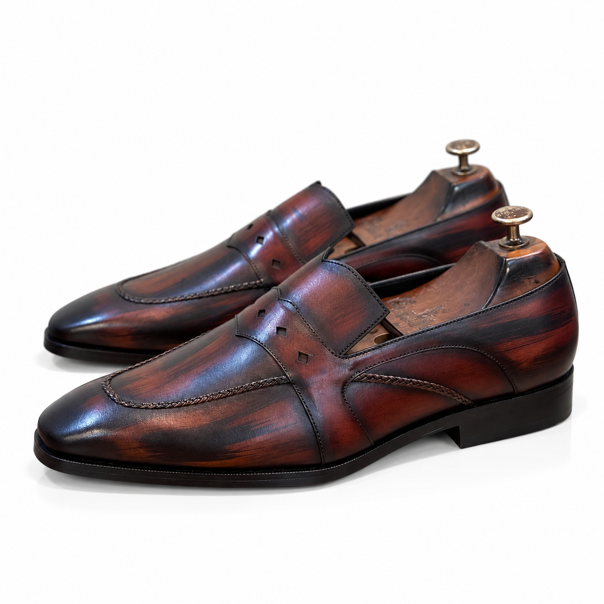 Saalvi Cinderwood Patina Loafers