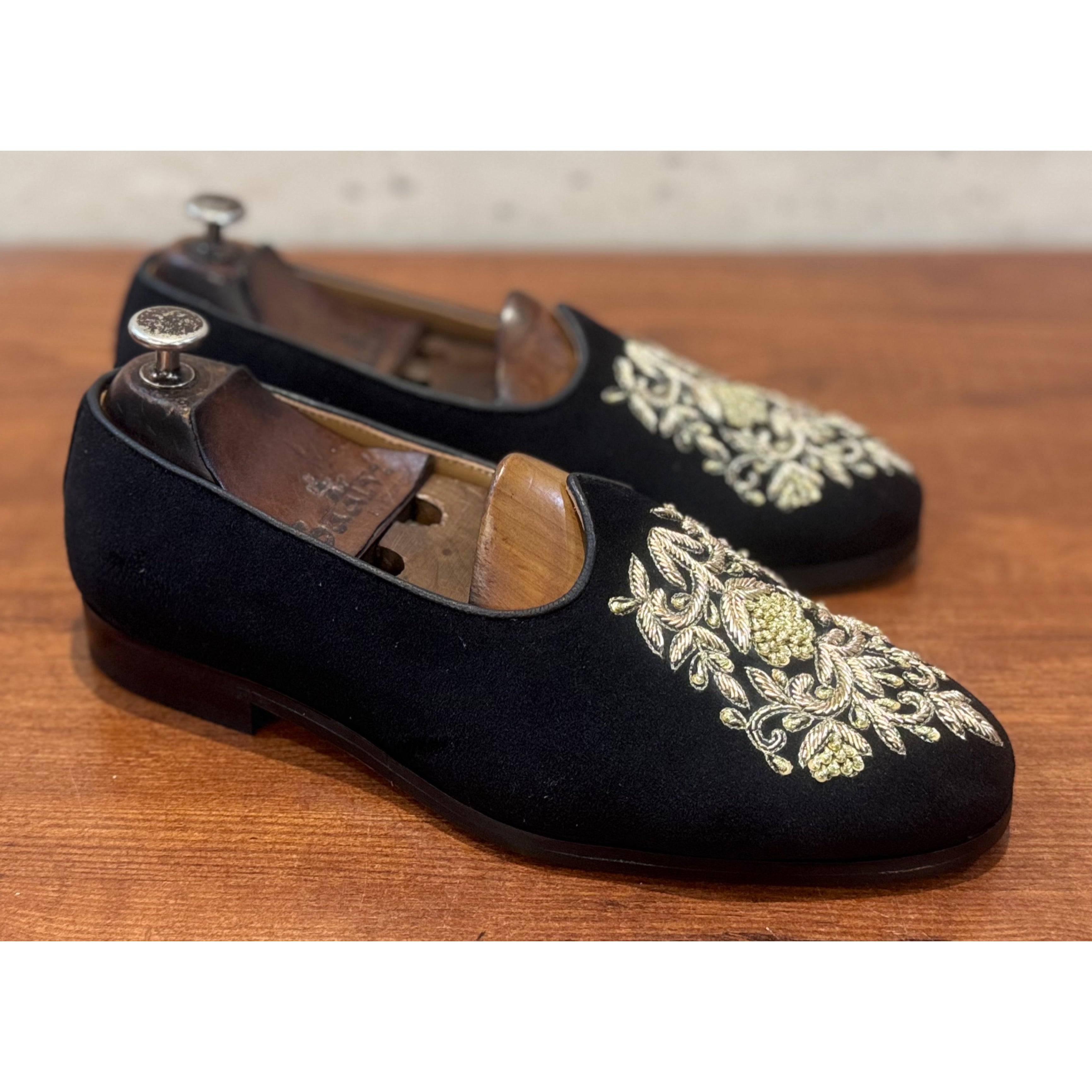 Black Velvet With Zardosi Embroidery