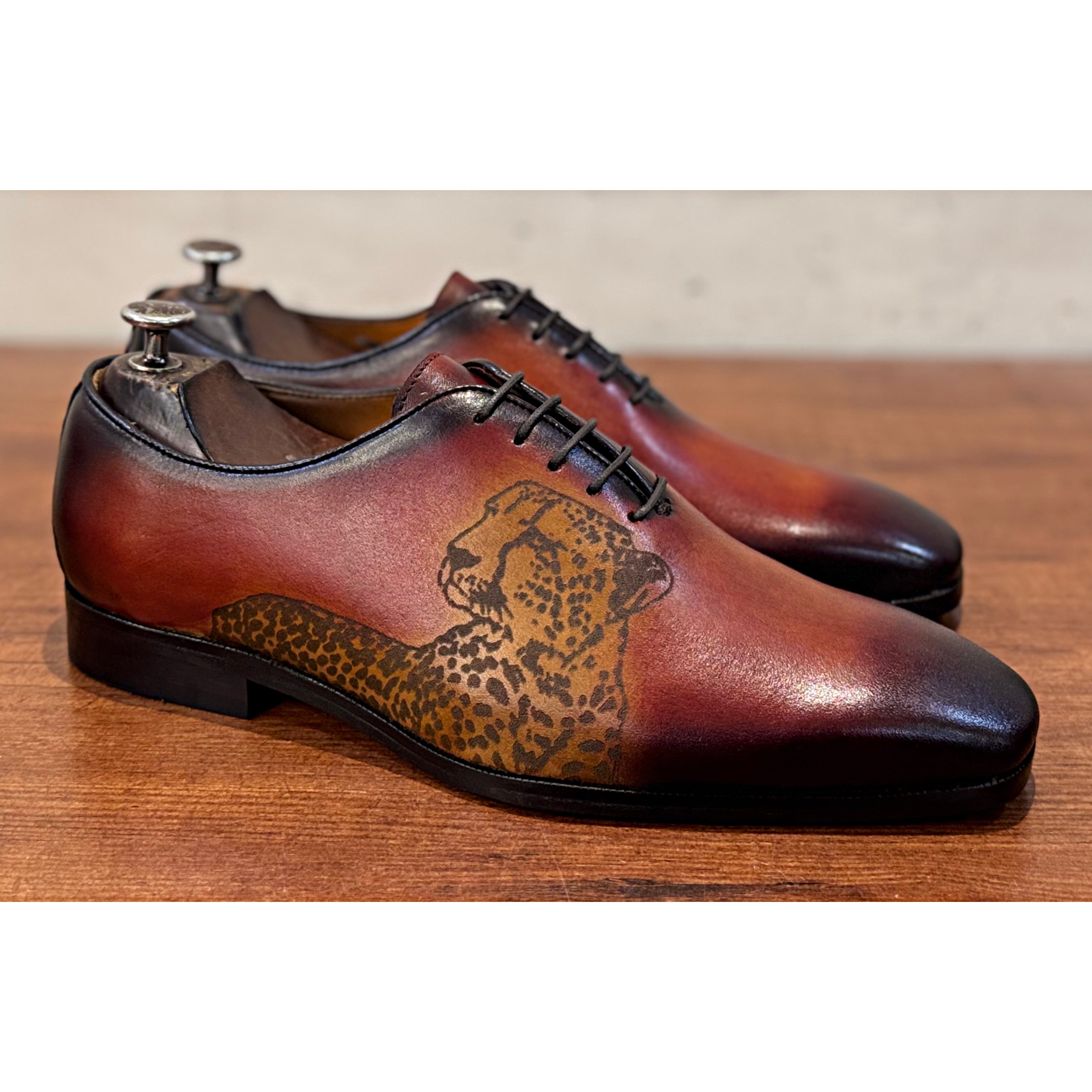 Classic Hand Patina Lion Oxfords