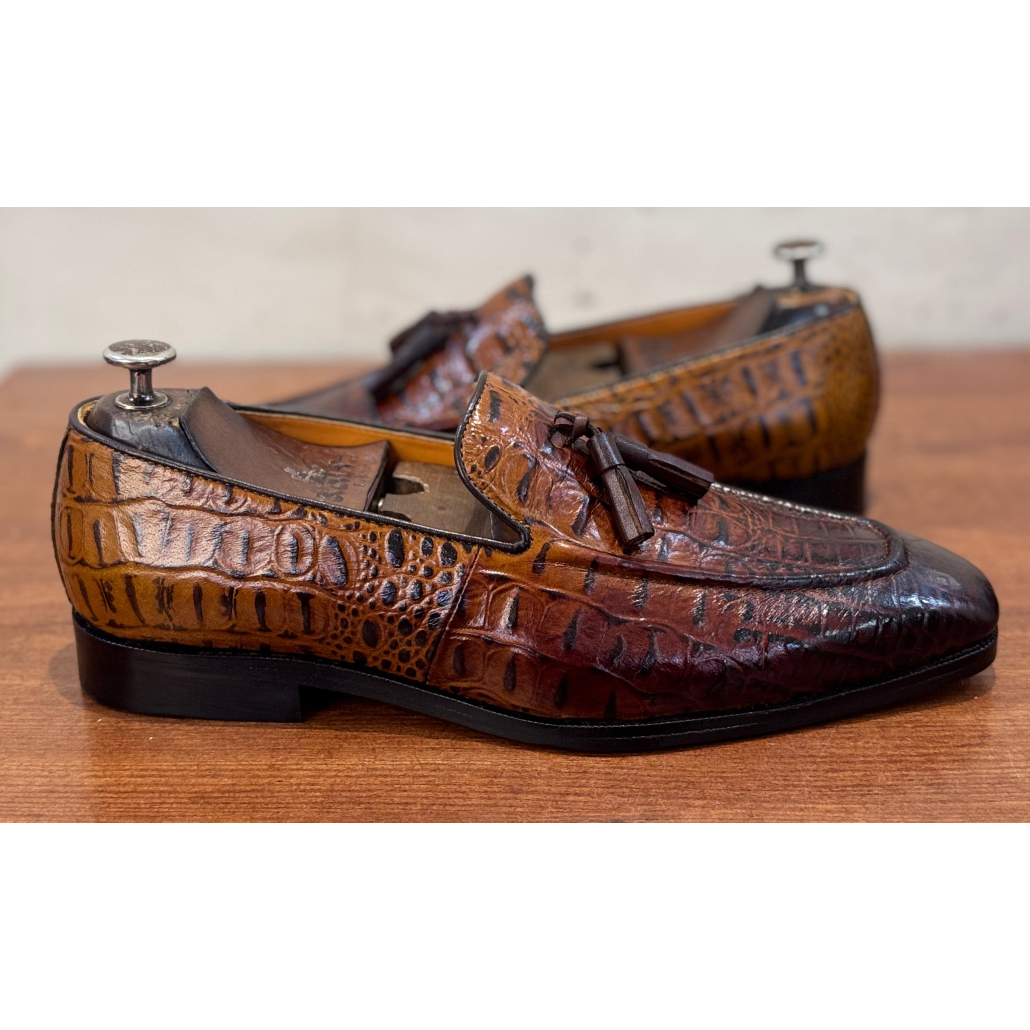 Brown Crco Loafers / Tassel
