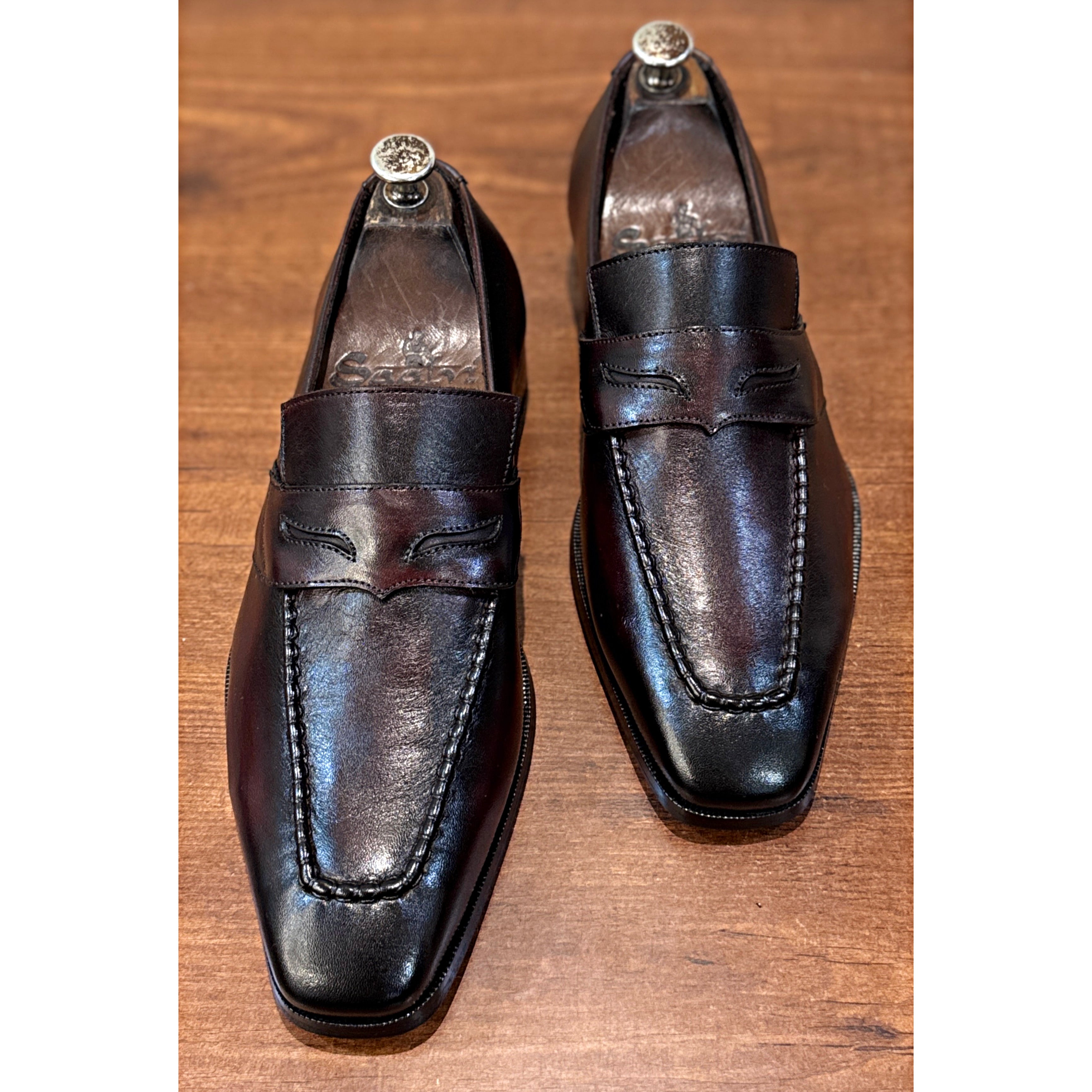 The Lorenzo TOBACCO Loafer – Handmade Leather Penny Loafers