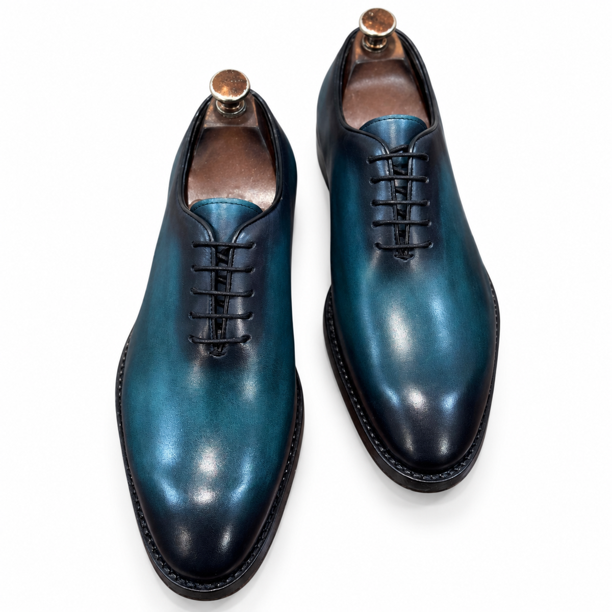 Midnight Teal Plain-Toe Oxford