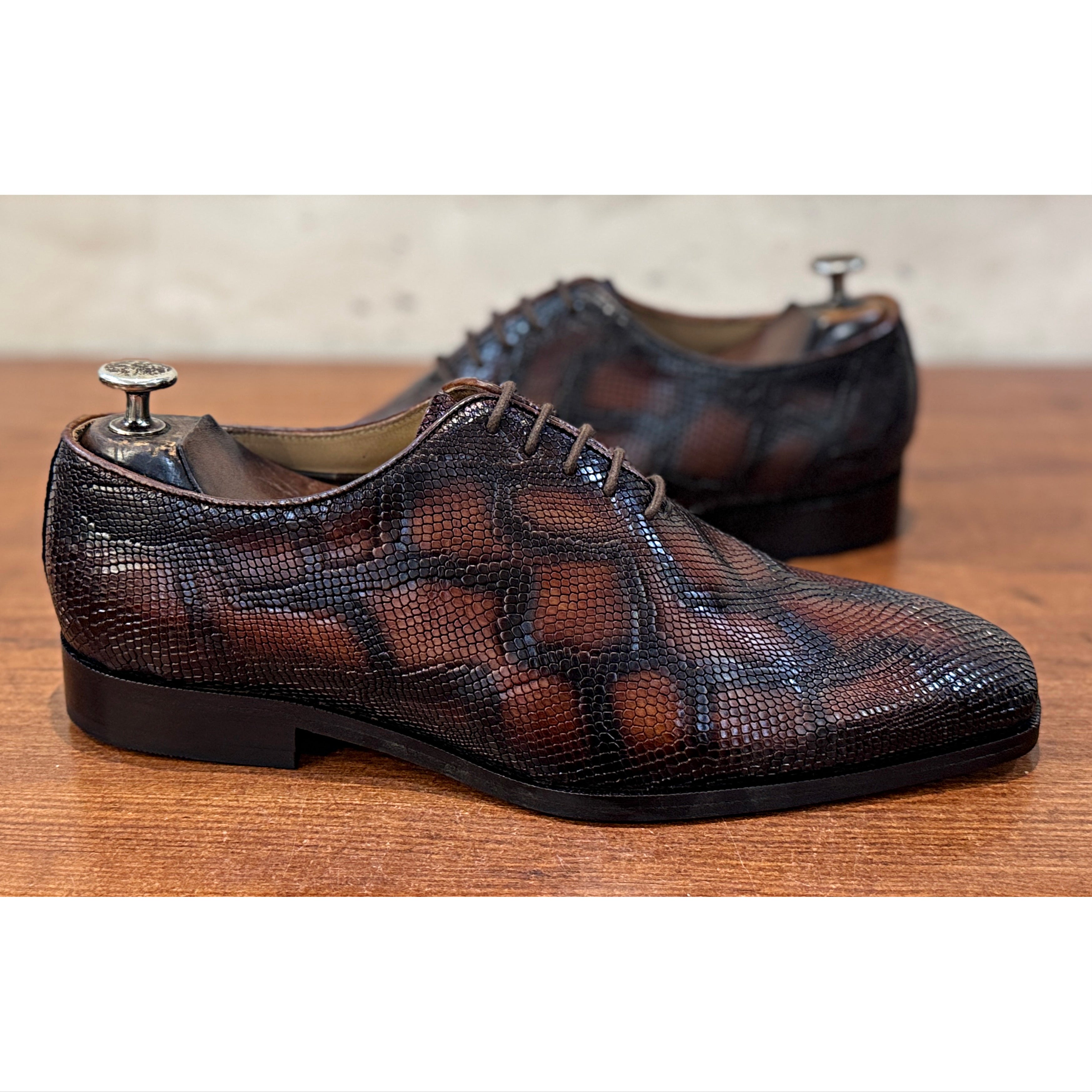 Monte Carlo Lizard Oxfords – Marrone Espresso