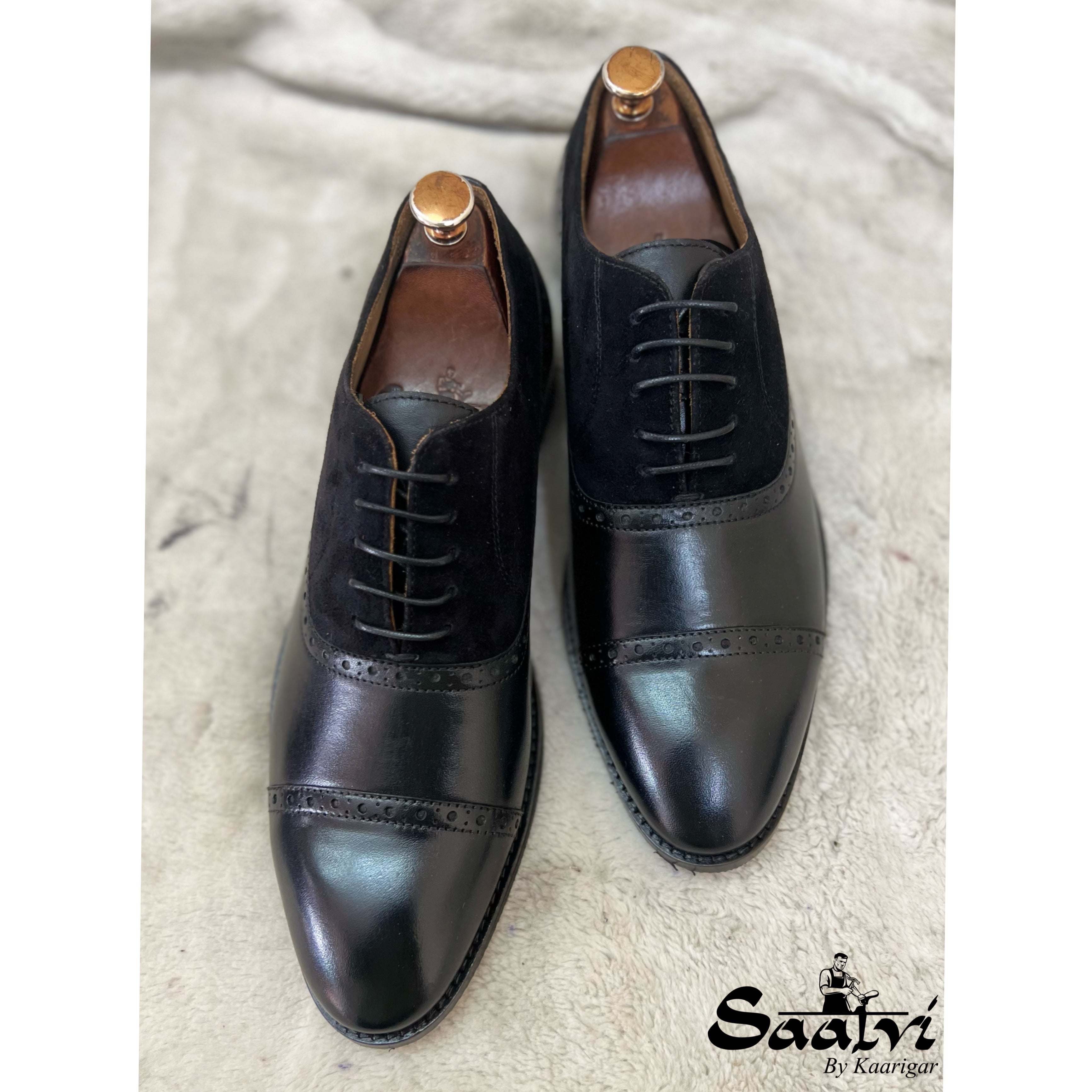 Black Oxfords With Suede