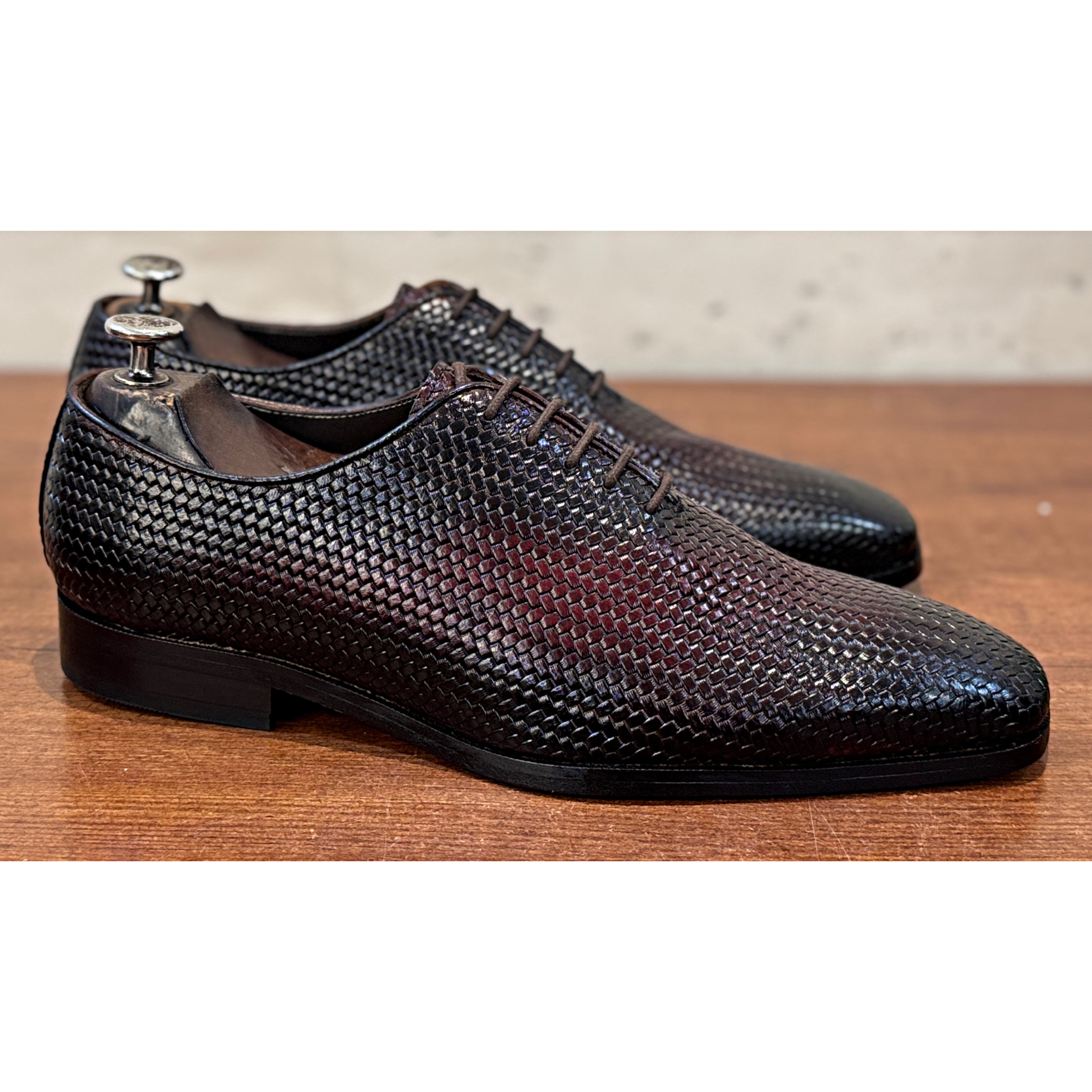 Savoy Spectator Kensington Woven Oxford – Oxblood Patina