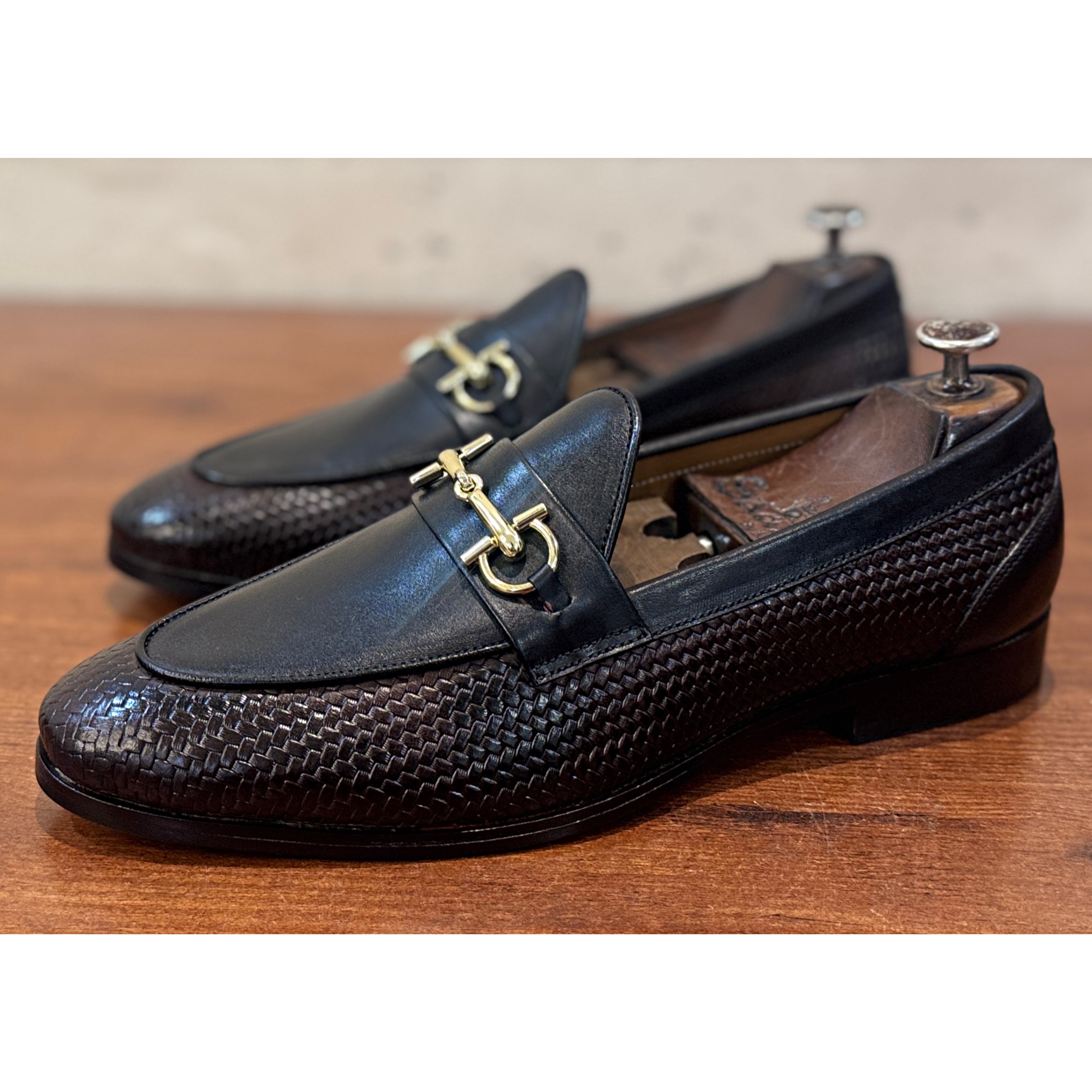 Regent Woven Horsebit Loafer – Espresso Black