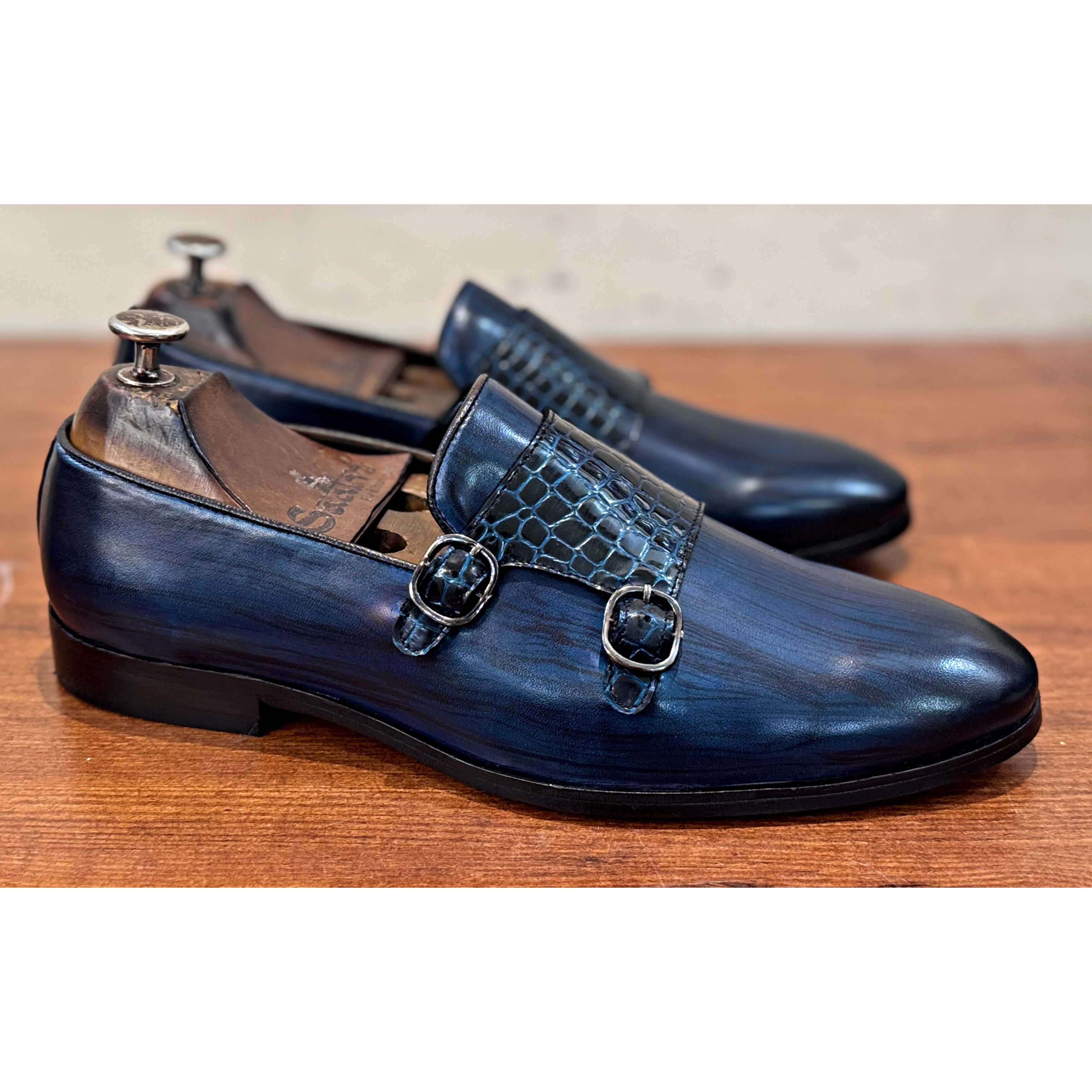 Blue Hand Finished Monks