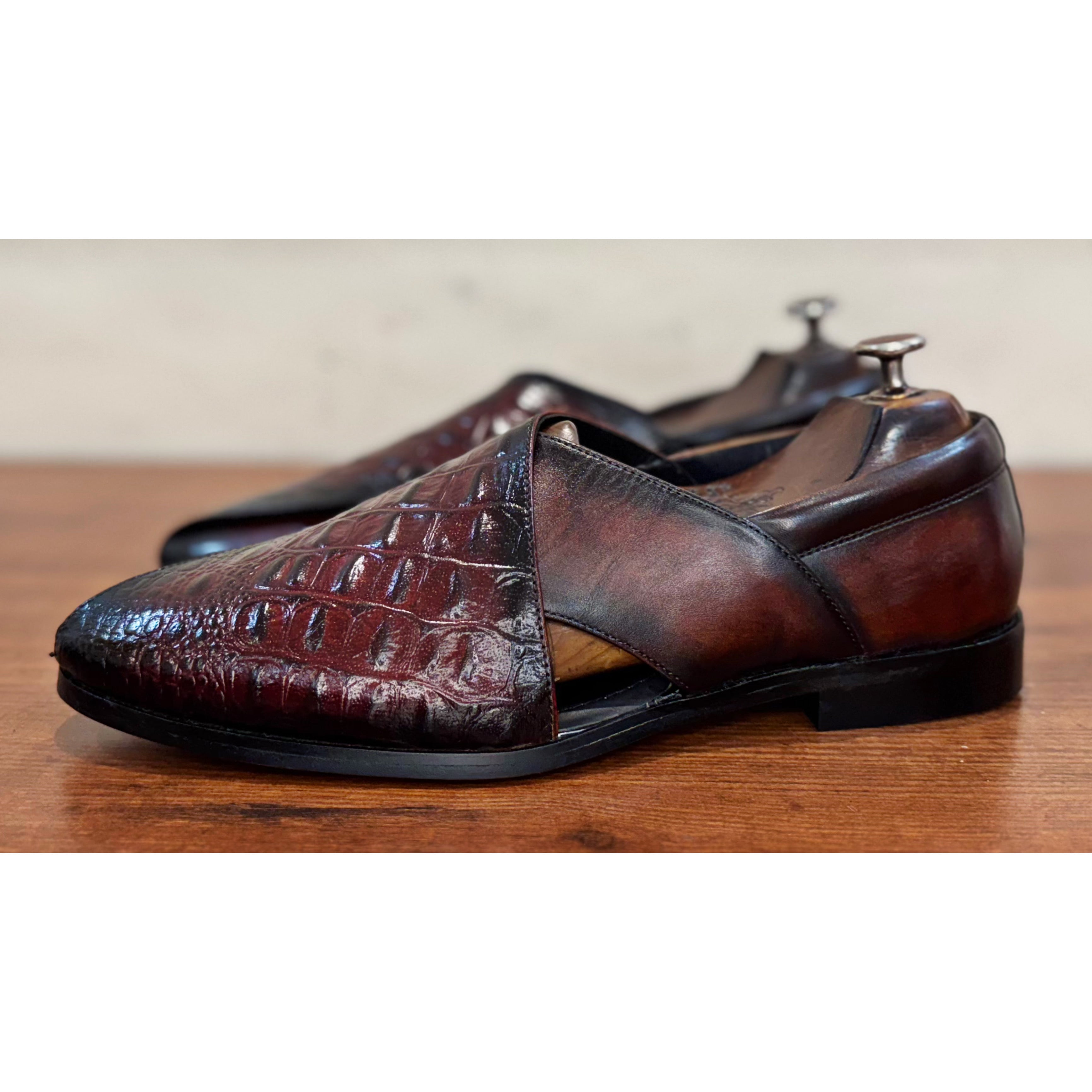 Brown Croco Peshawari