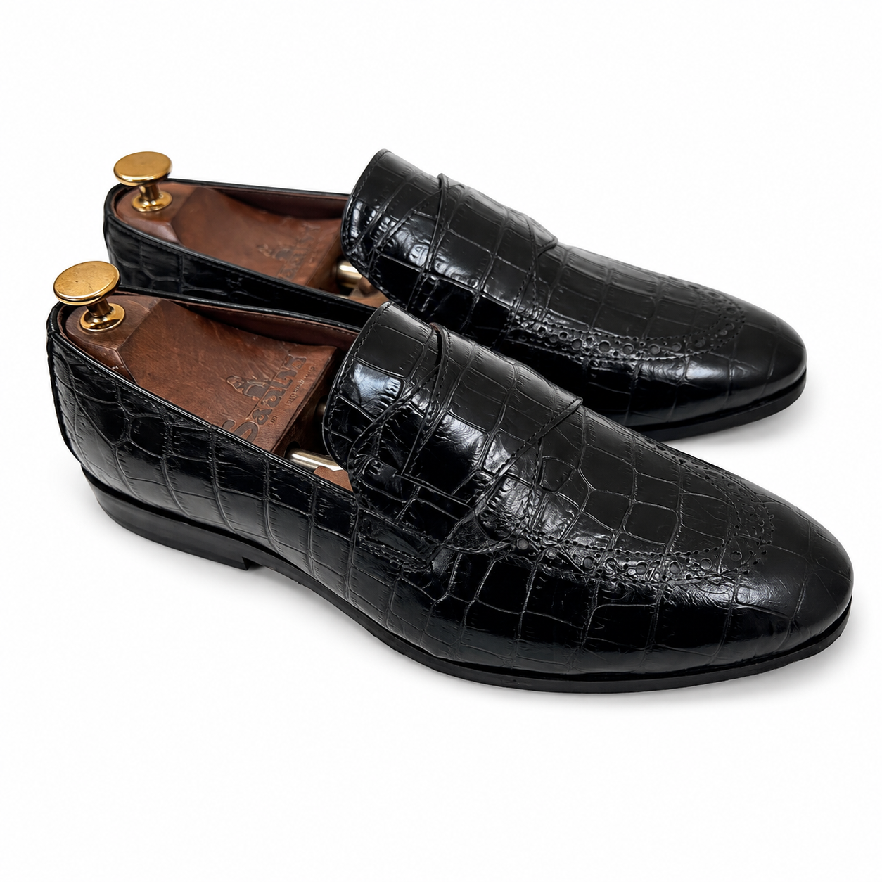 The Black Regent Croco Loafer