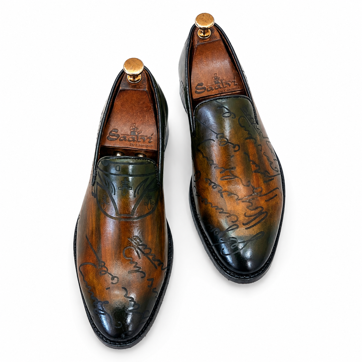 Artisan Script Patina Loafers