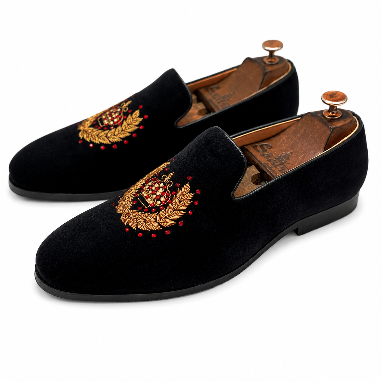 Crown Zardosi Embroidery With Steam