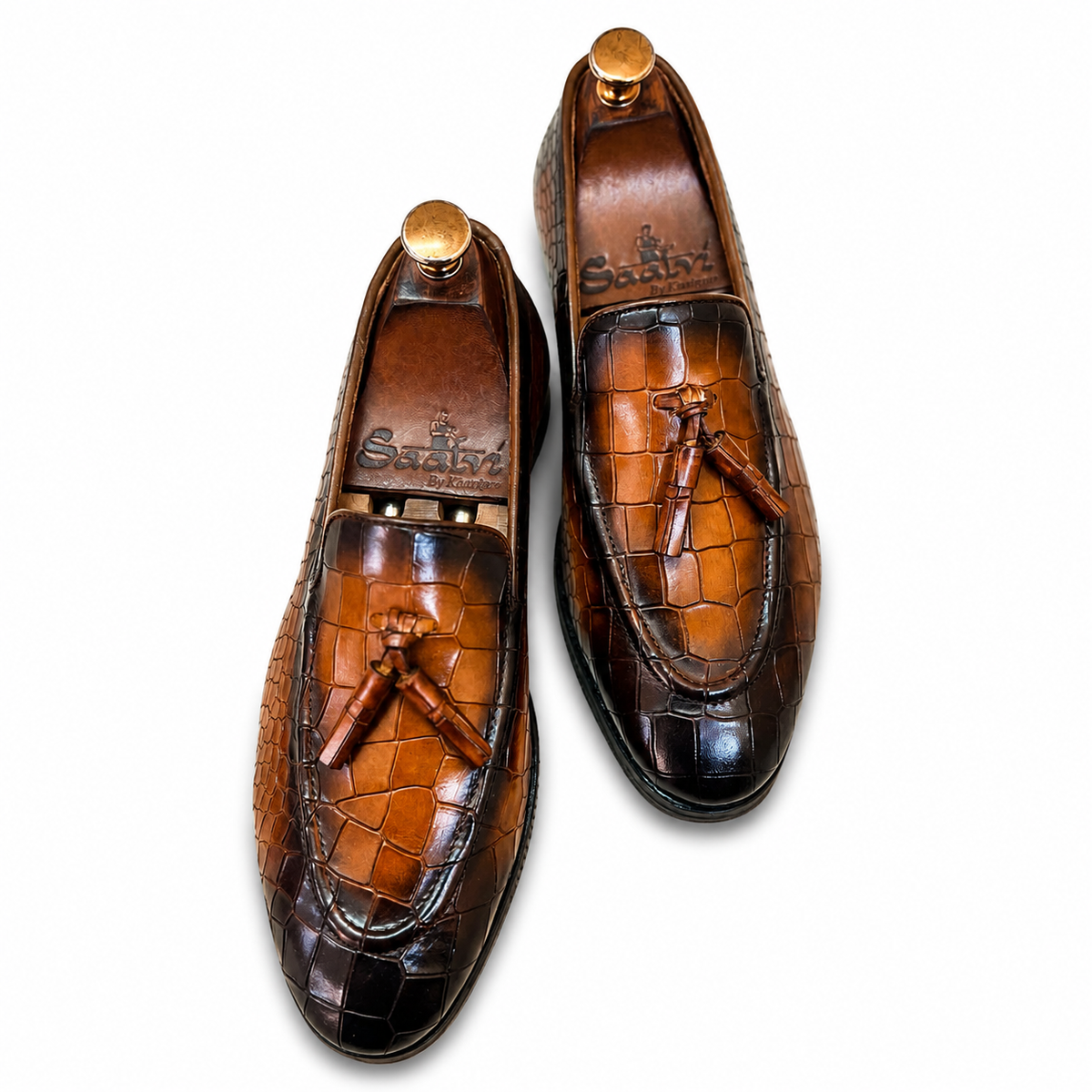 Imperial Croco Tassel Loafers