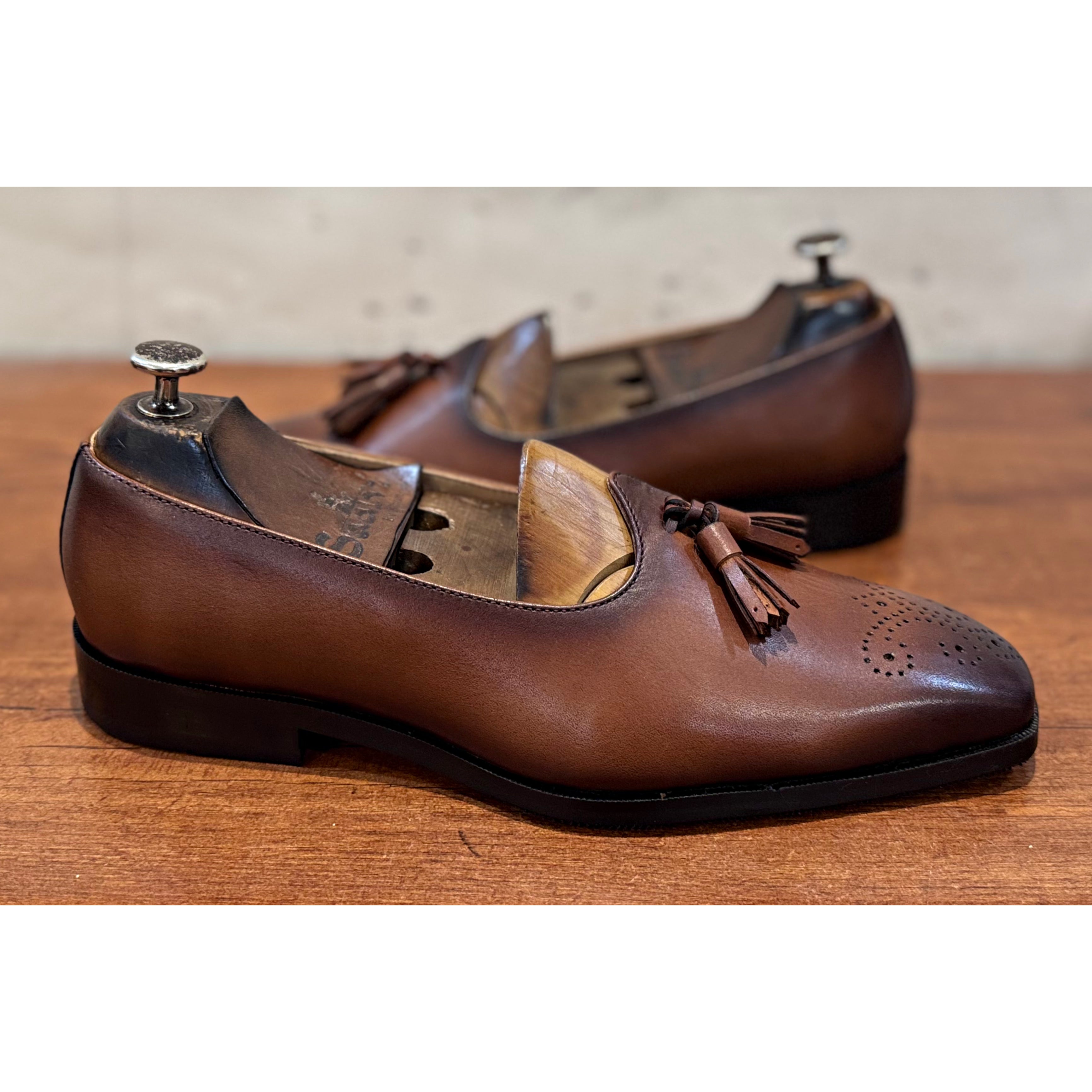Tassel Jalsa with Brogue Tan