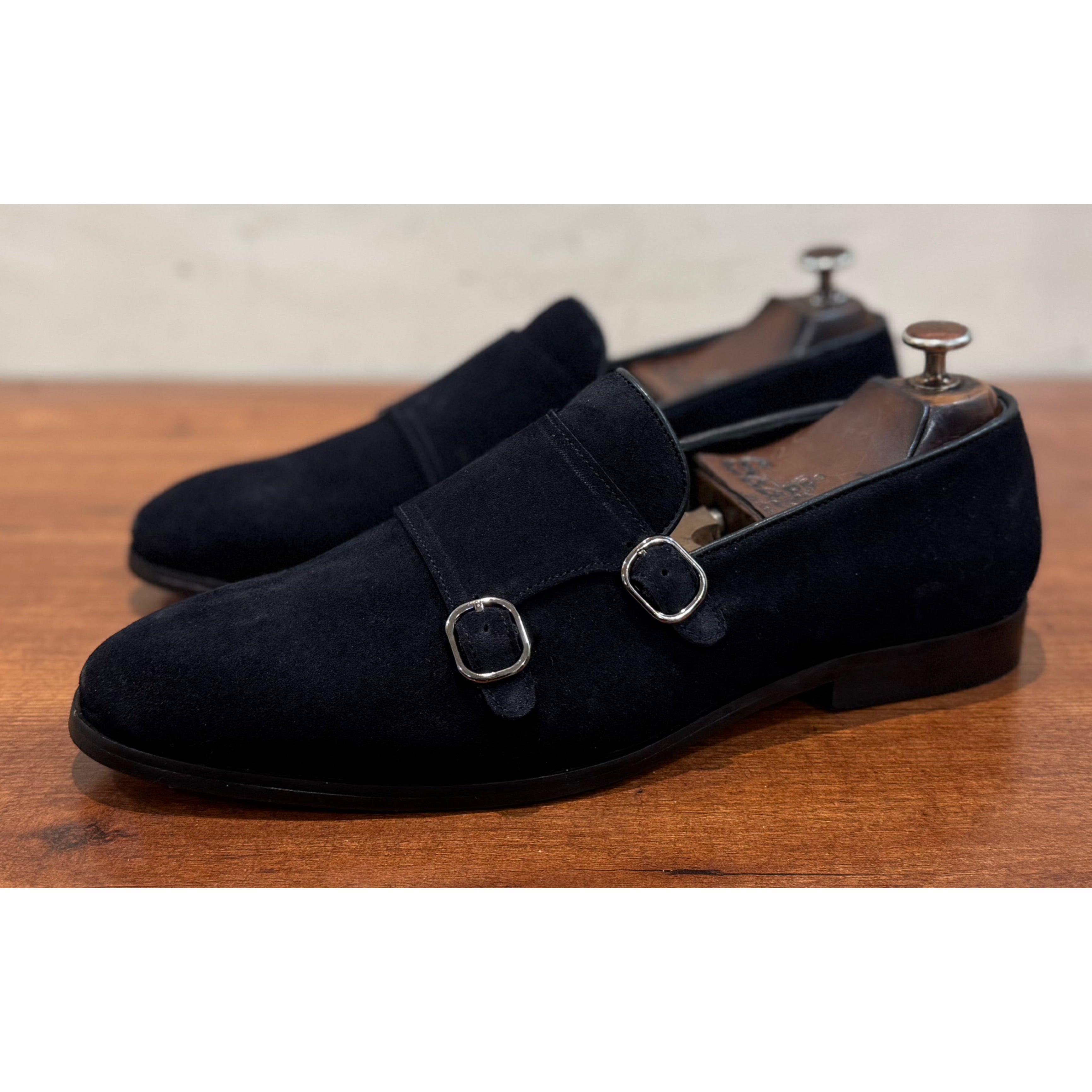 Blue Double Monk Strap