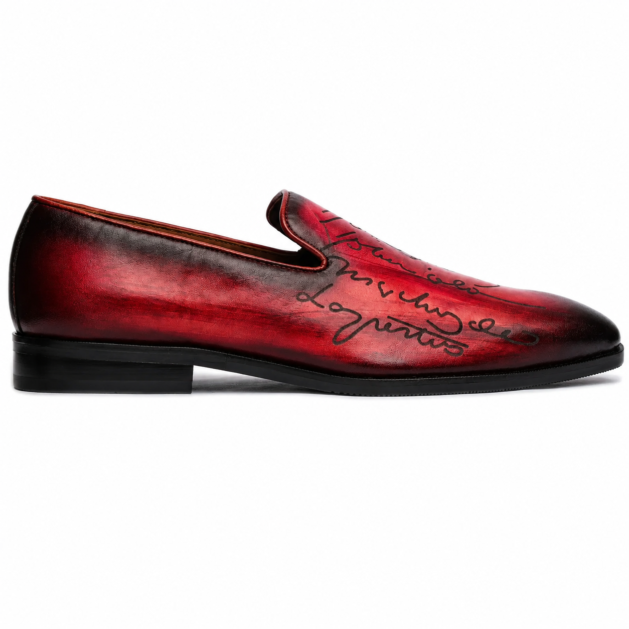 Crimson Scriptor Loafers