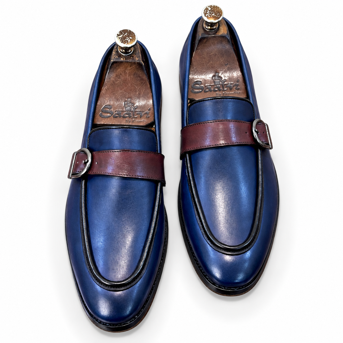 Midnight Bordeaux Buckle Loafers