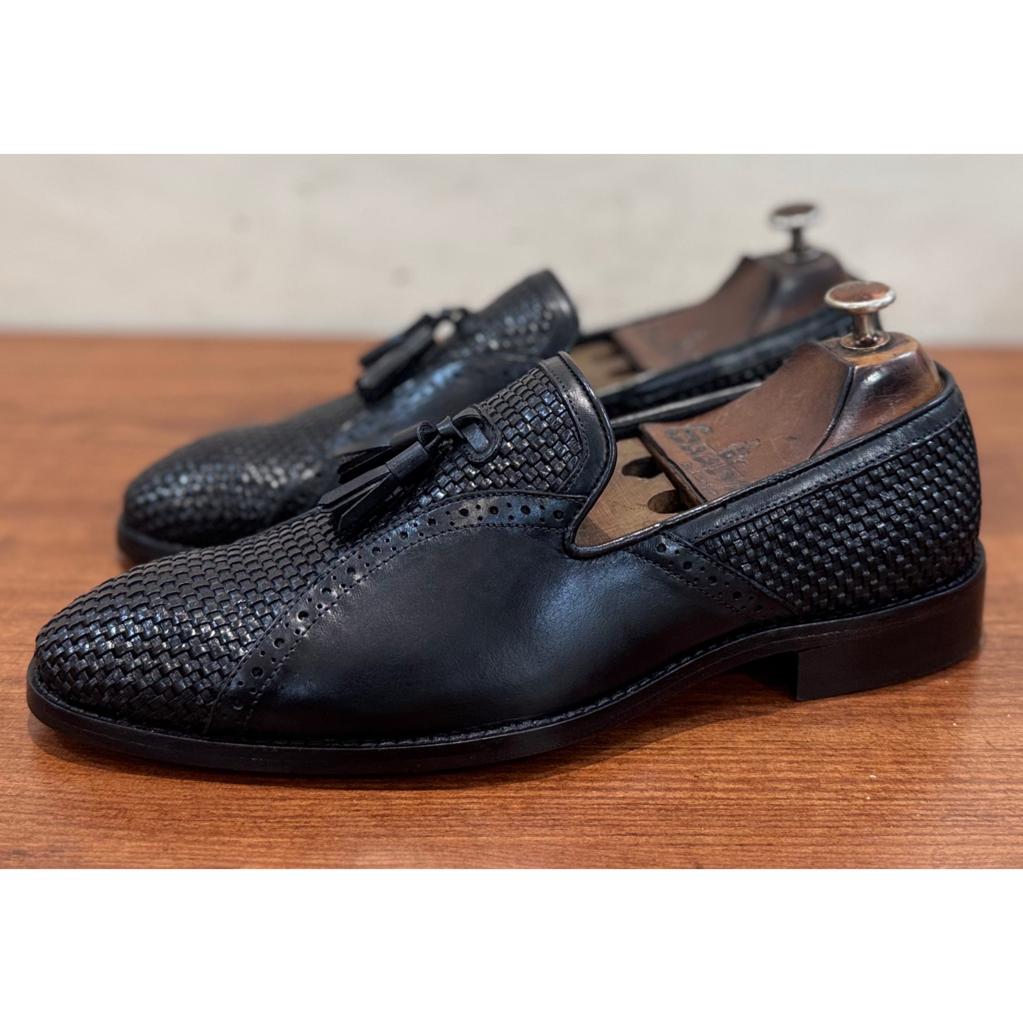 Caruso - Black Loafers With Tassels