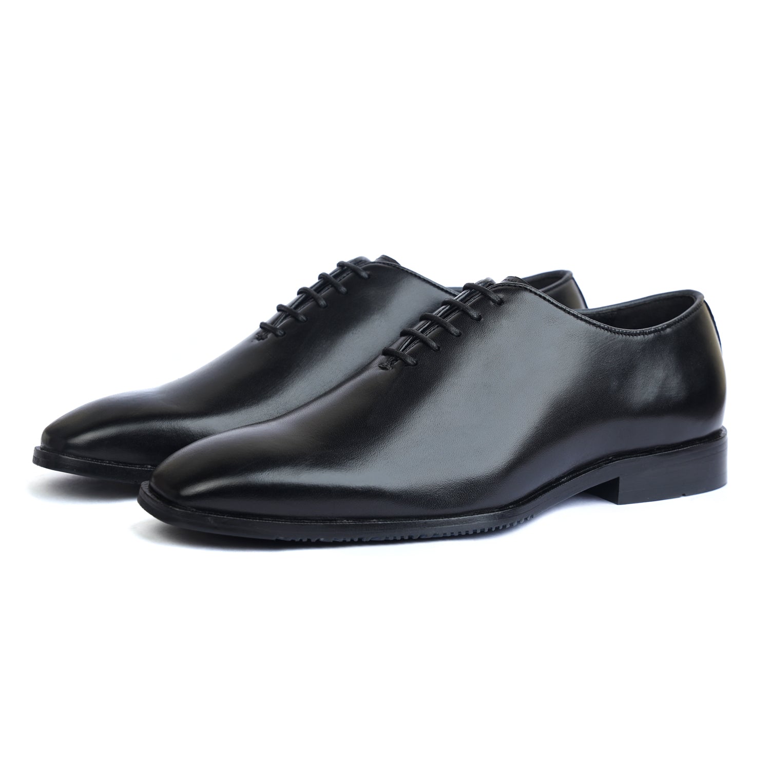 Black Wholecut Laceup