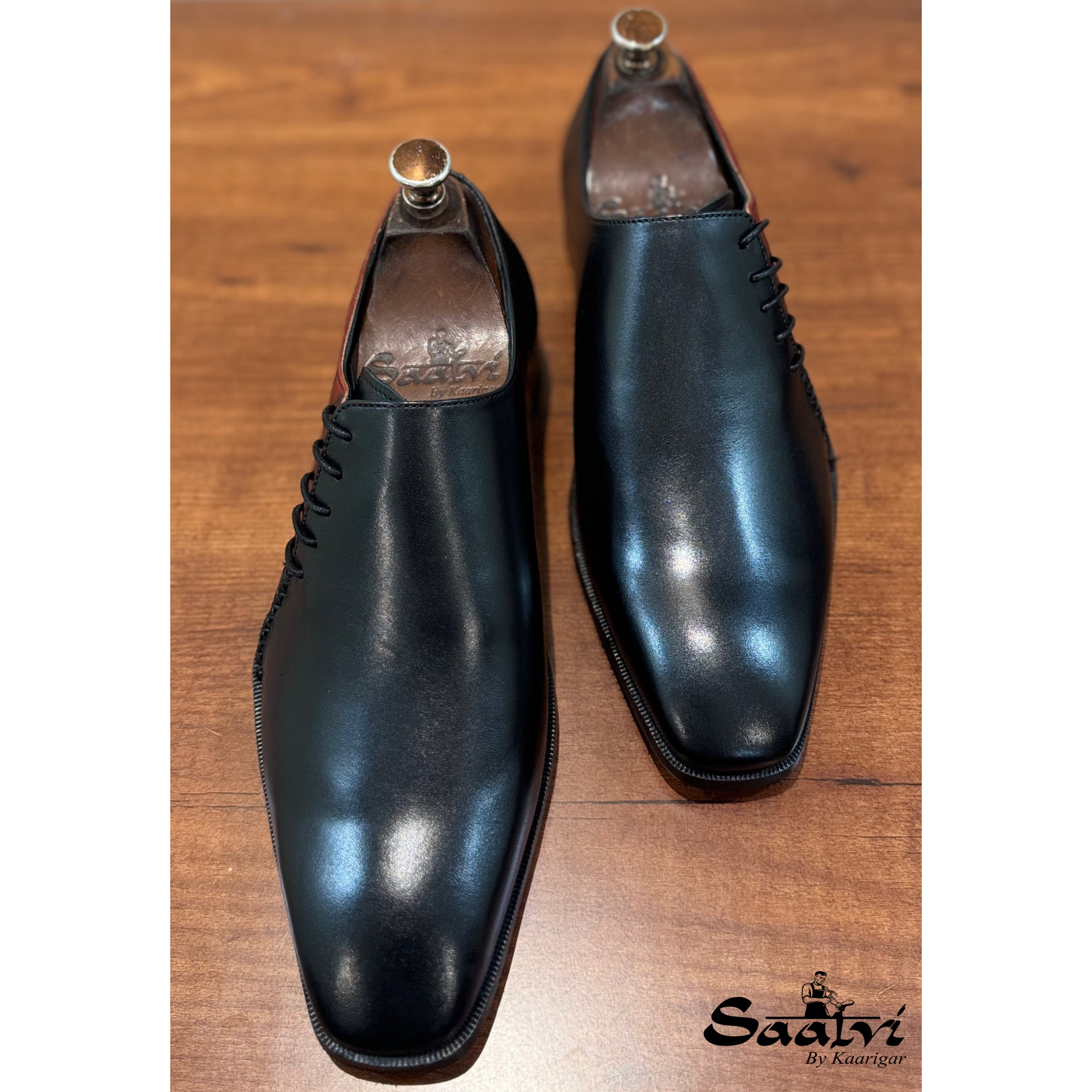 Callahan - Leather Oxfords Black Bordo