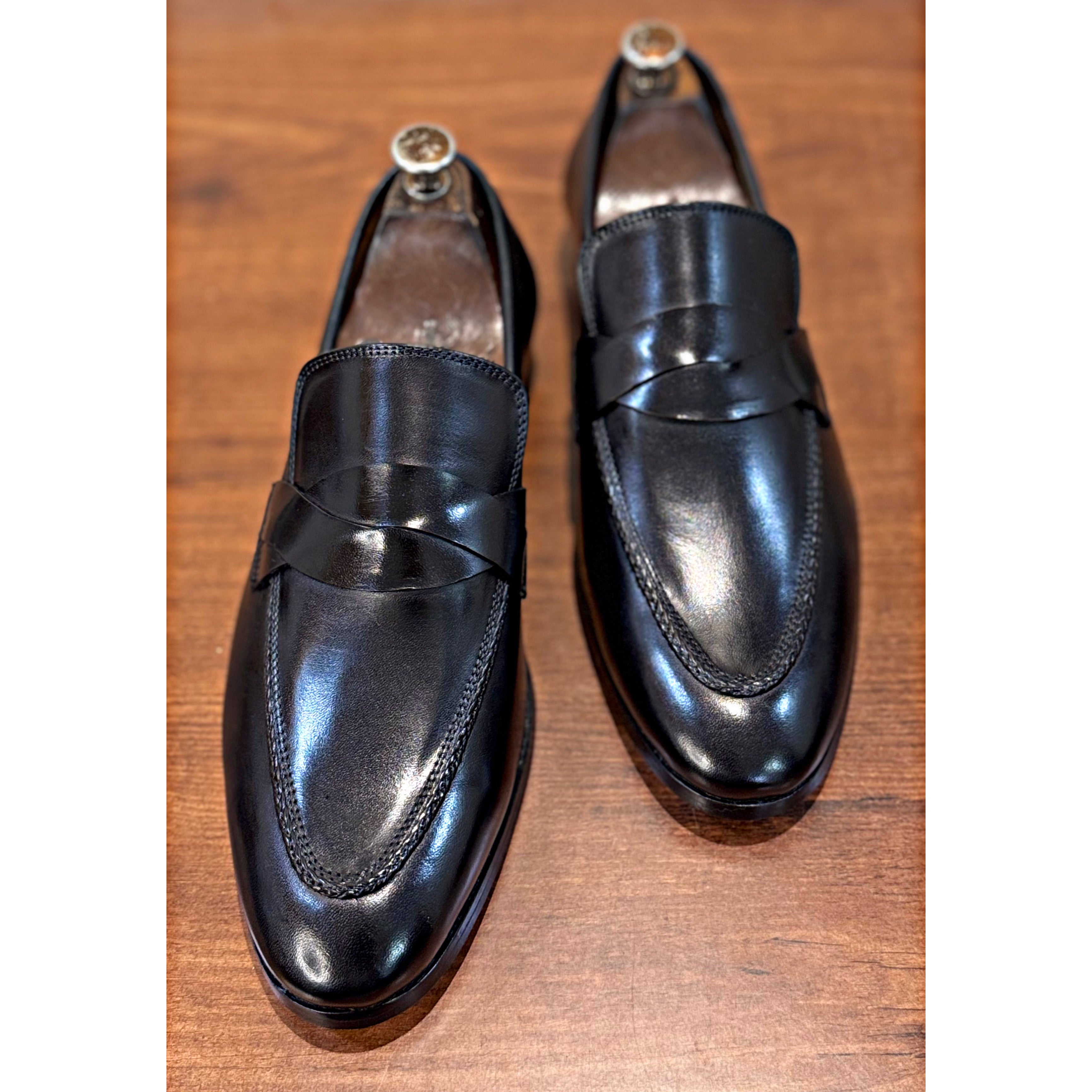 Royce | Black Calf Leather