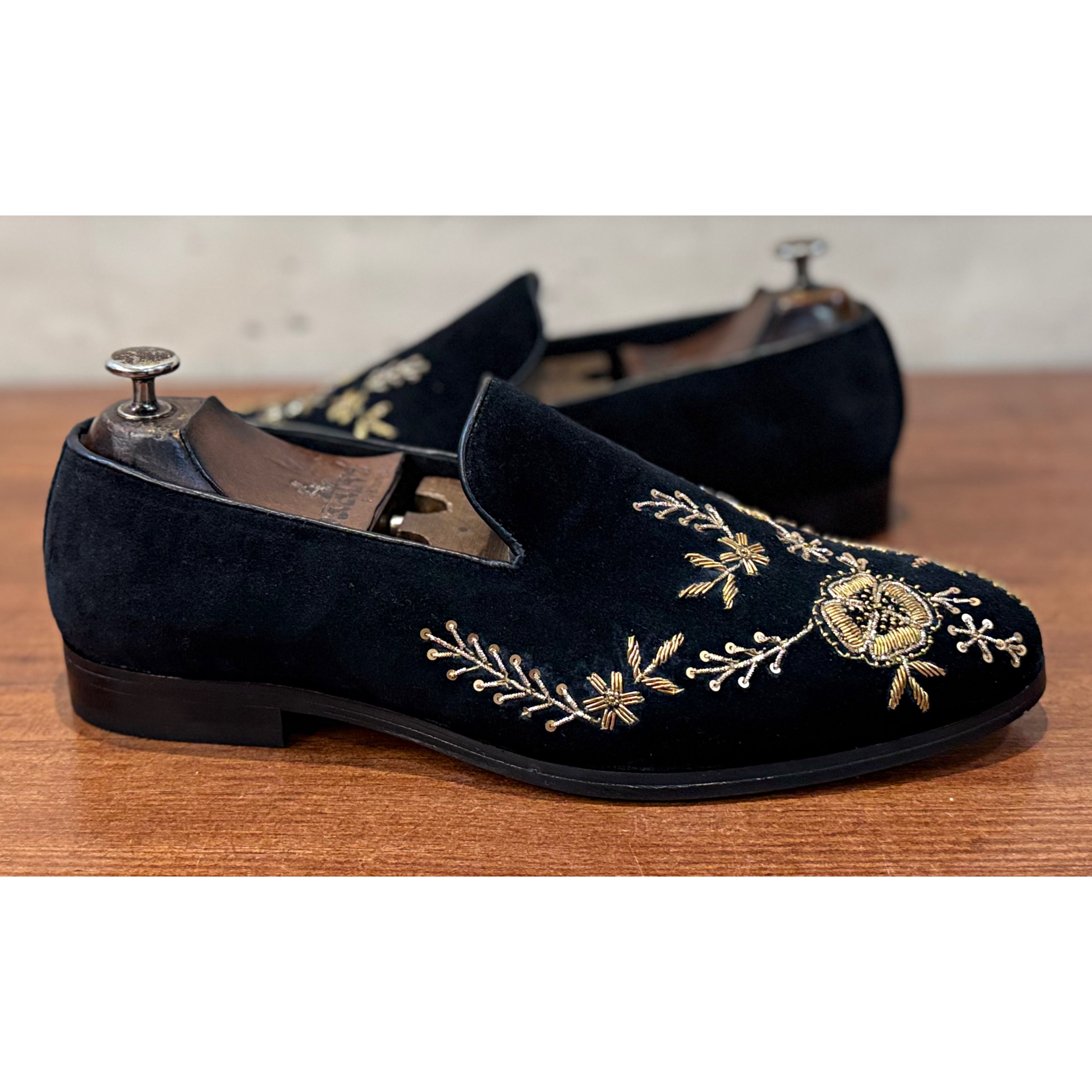 The Royal Monarch Slipons (Black)