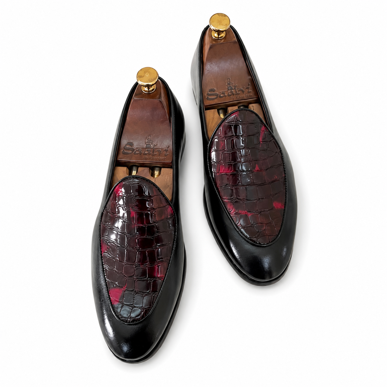 The Noir Croco Belgian Loafer