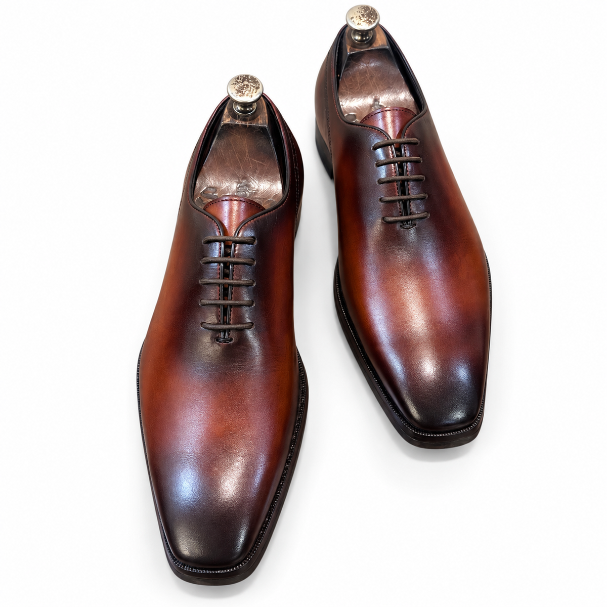 Espresso Aureum Burnished Oxford Shoes