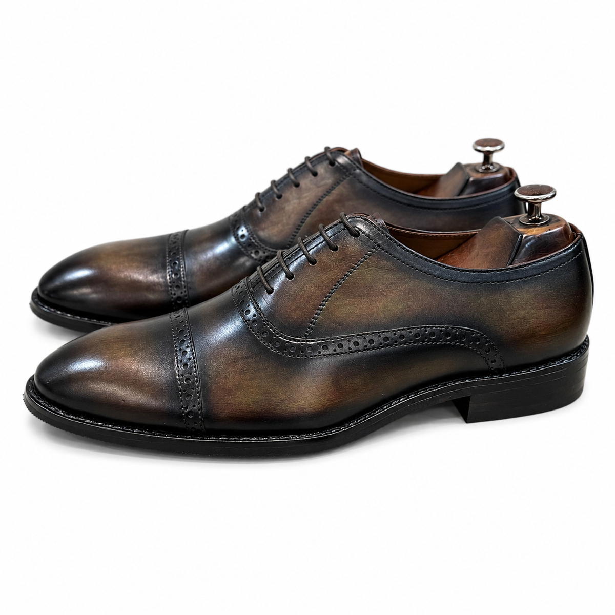 Obsidian Mocha Hand-Patina Oxford