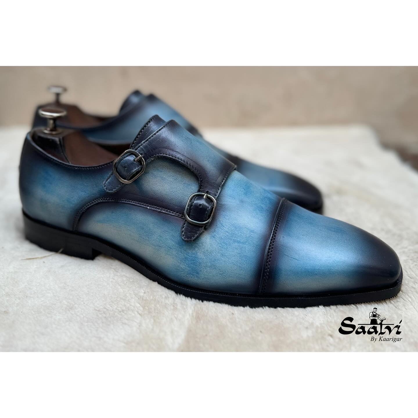 Sky Hand Patina Double Monk