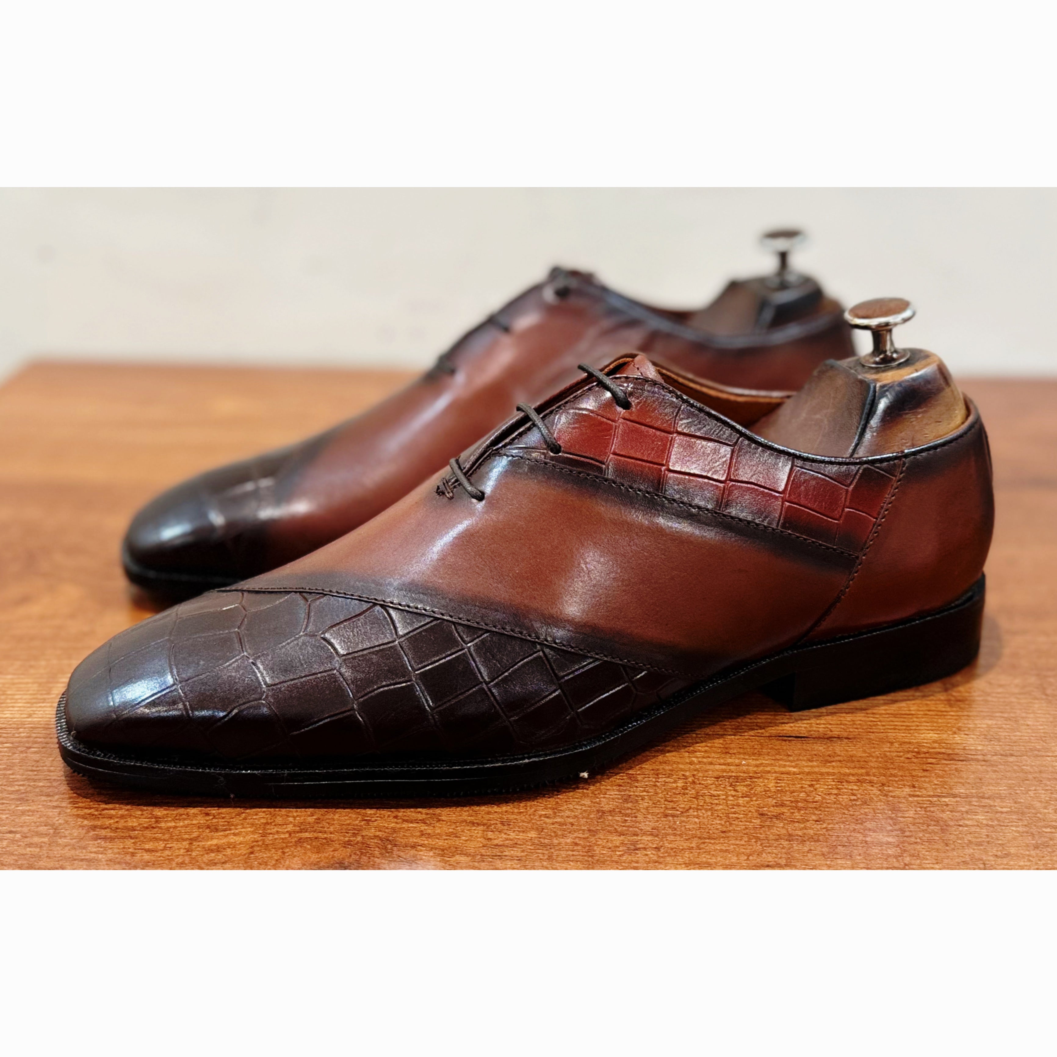 Hand Finished Oxfords Croco T