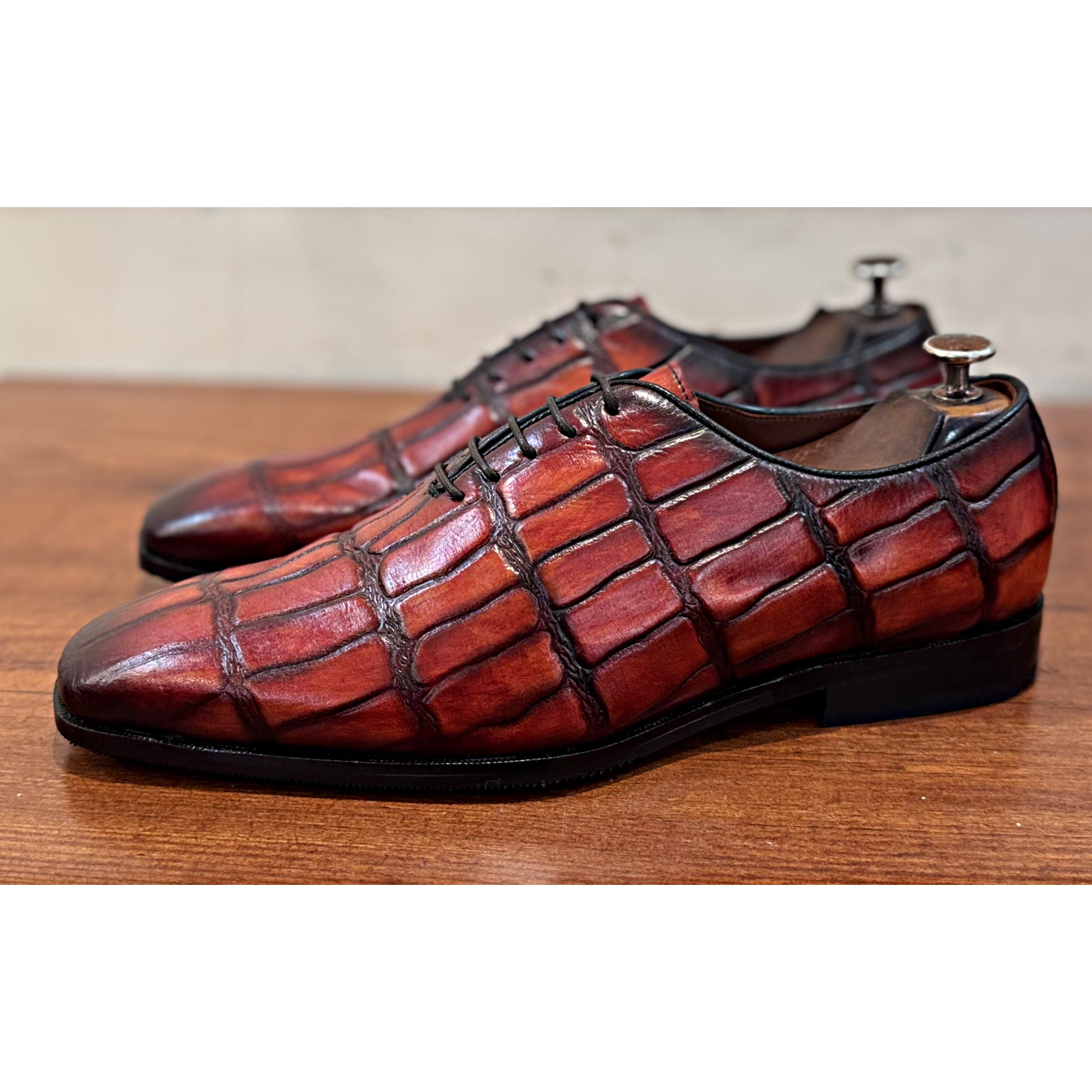 Churchill Tan Patina Oxfords