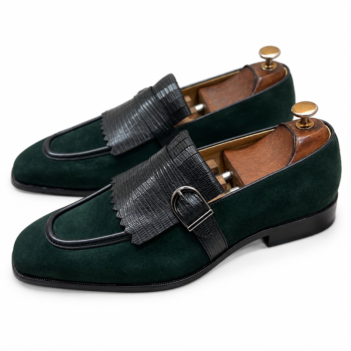 Emerald Fringe Loafers