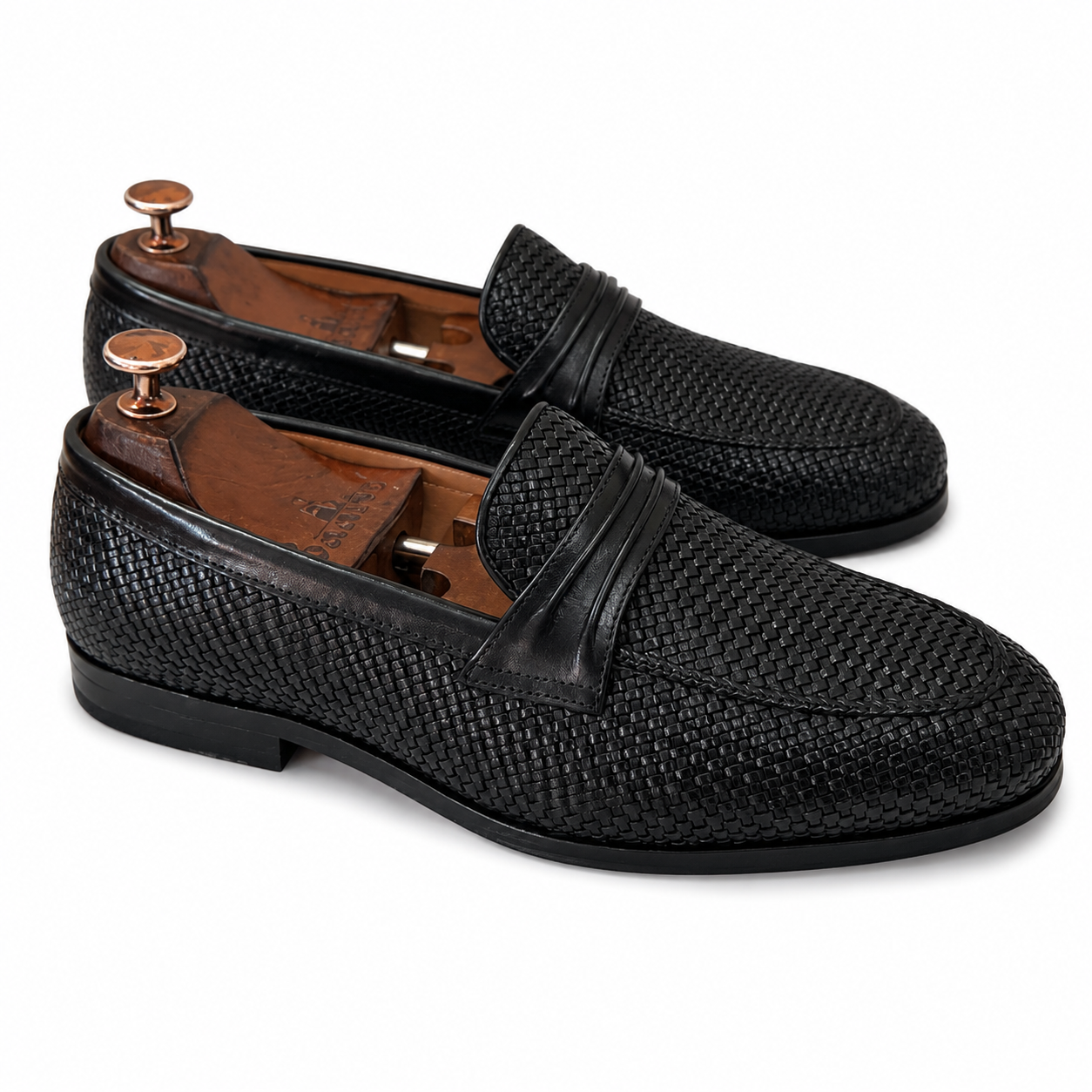 Handwoven Loafers - Black