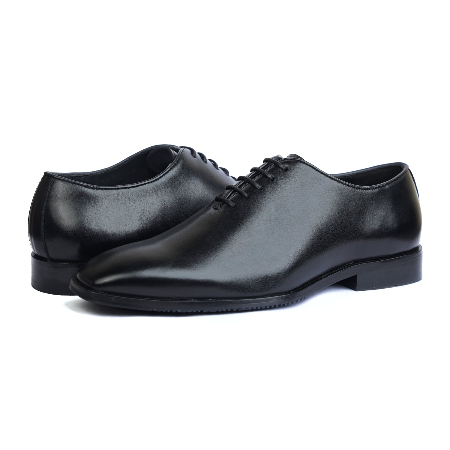 Black Wholecut Laceup
