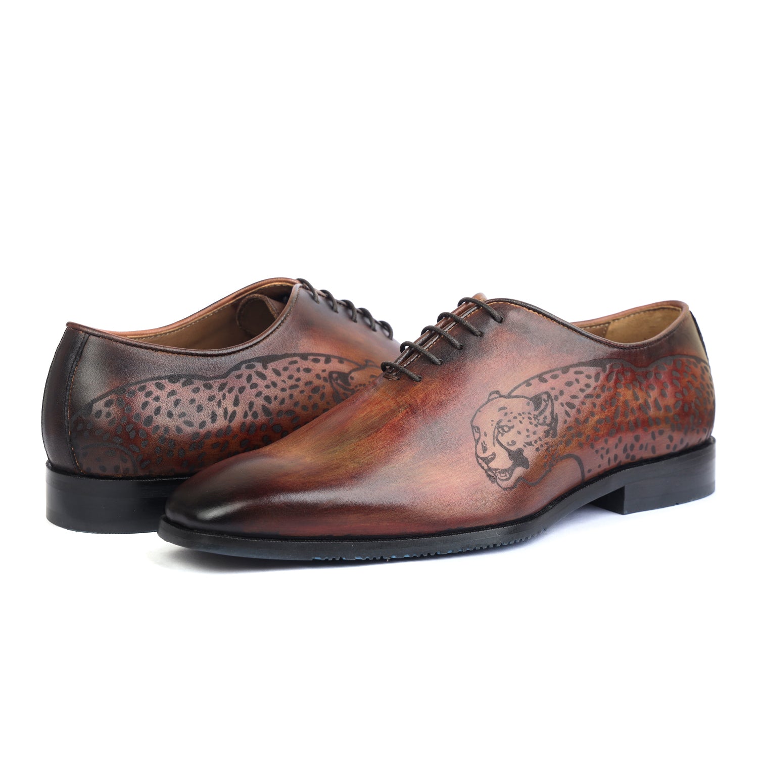 Classic Wholecut Handpatina Tiger Brown