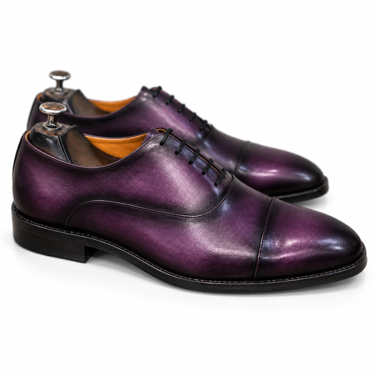 The Amethyst – Royal Violet Cap Toe Oxford