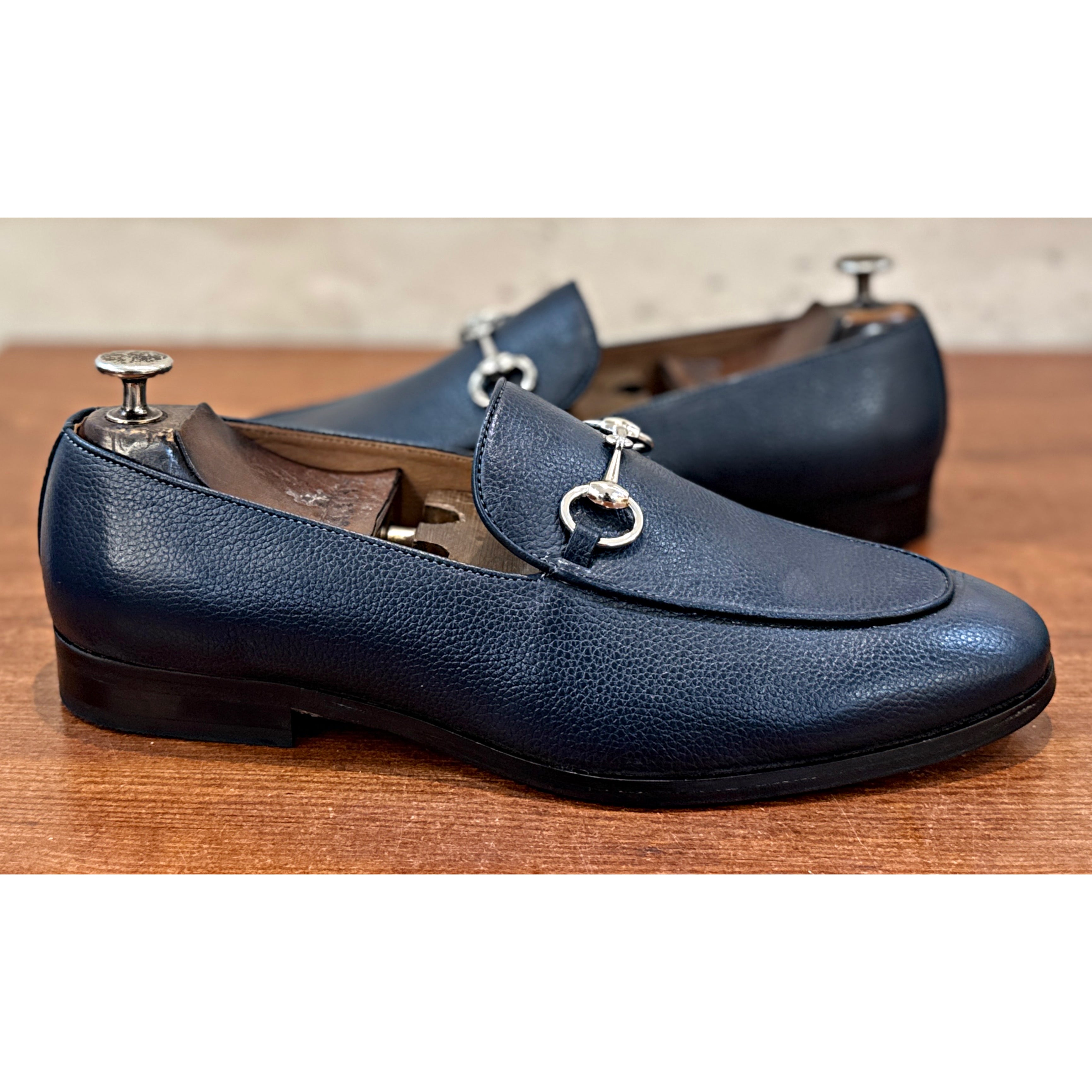 Midnight Cavalier Horsebit Loafer – Navy Blue