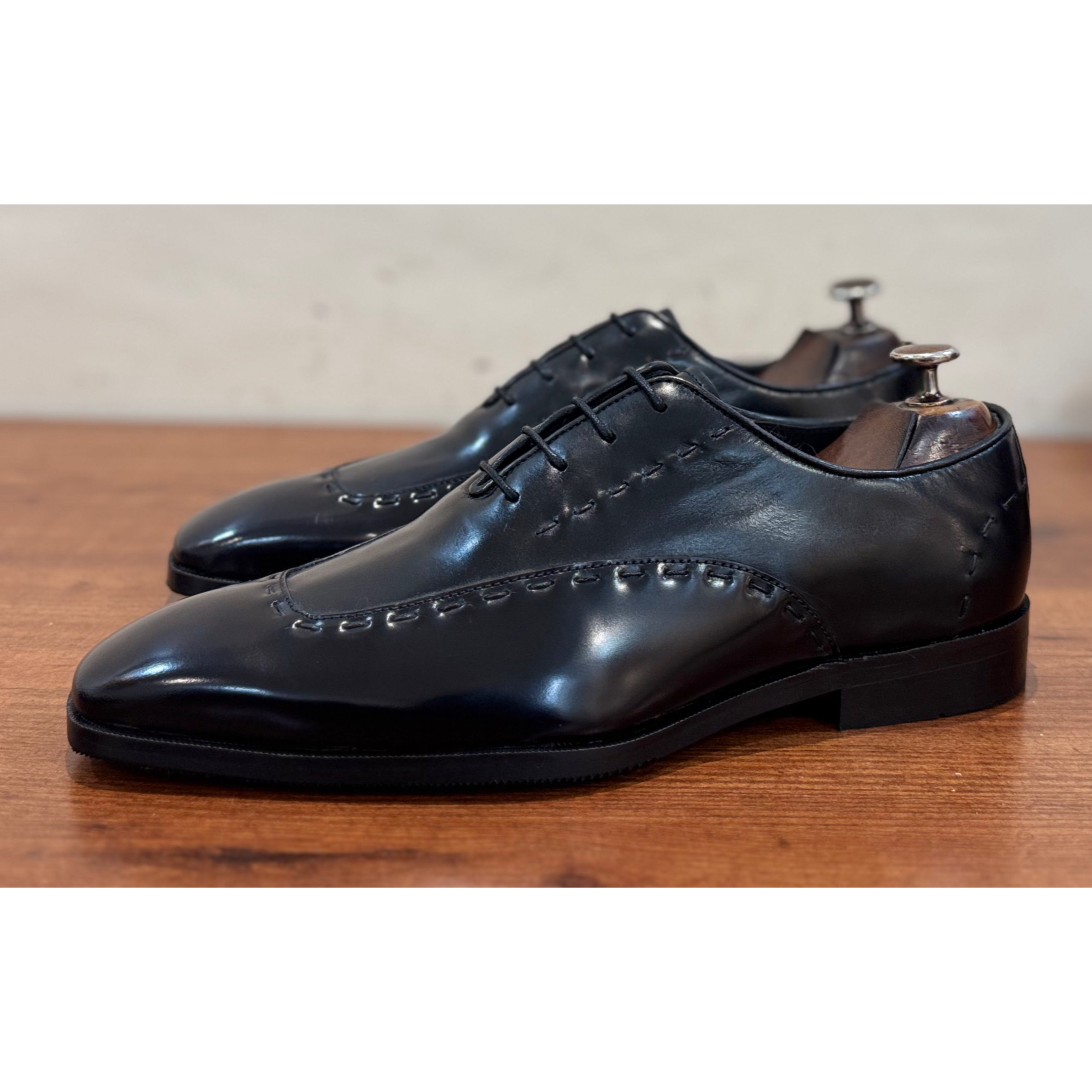 Malvern | Black Leather Oxfords