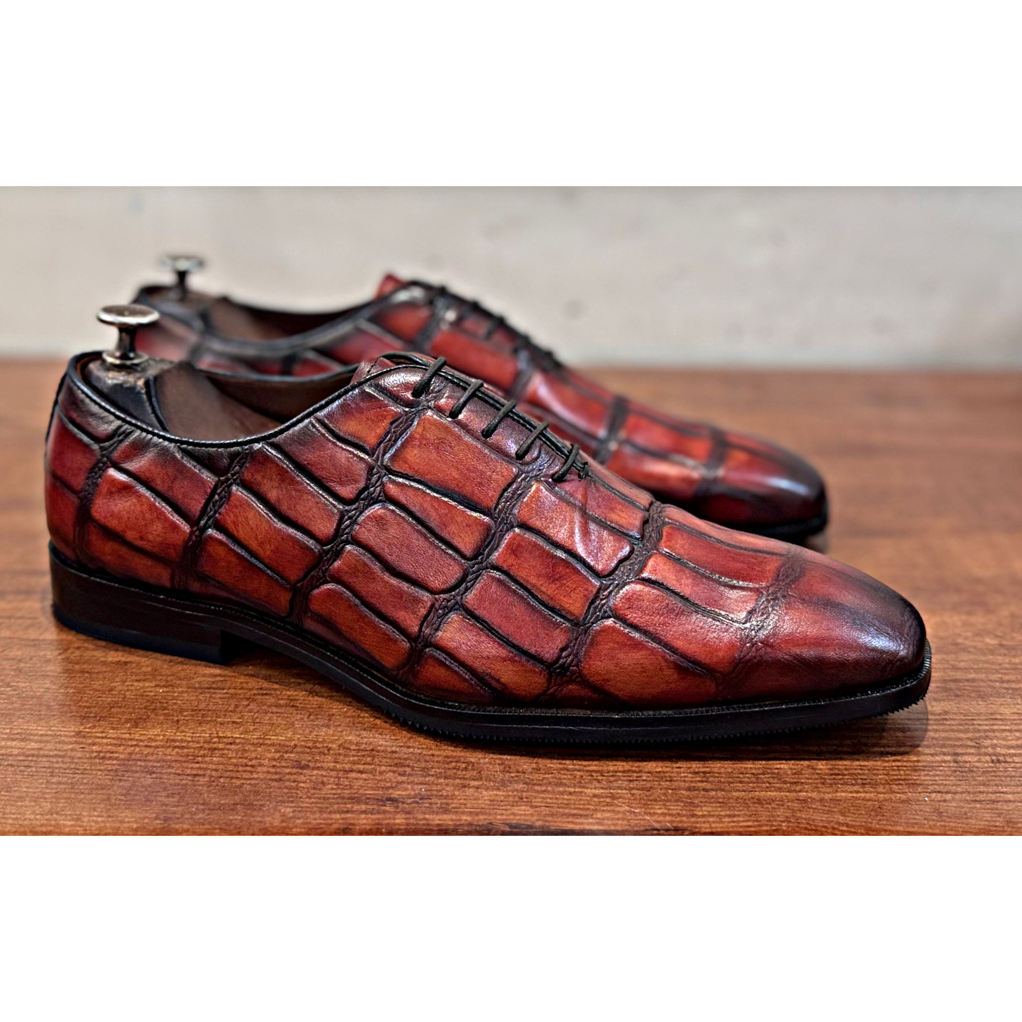 Churchill Tan Patina Oxfords