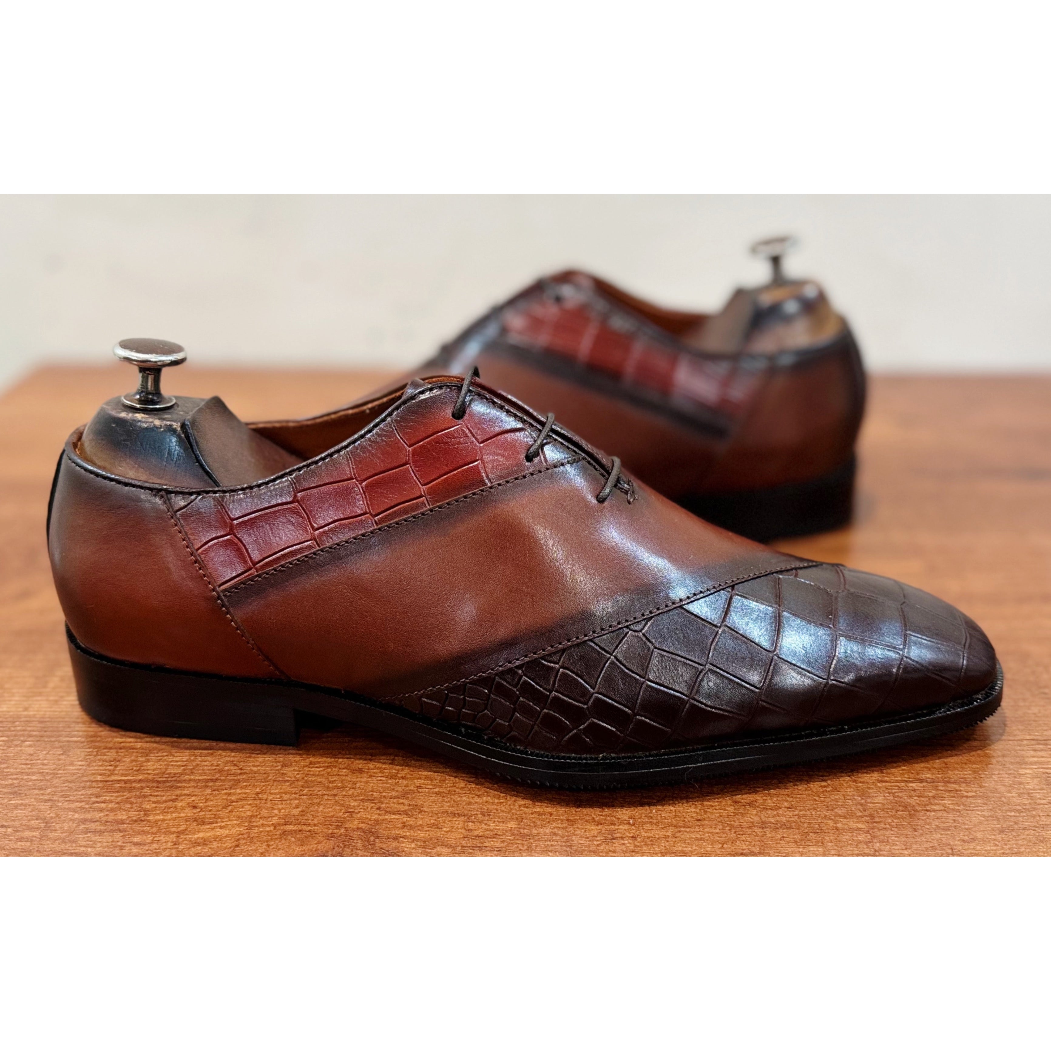 Hand Finished Oxfords Croco T
