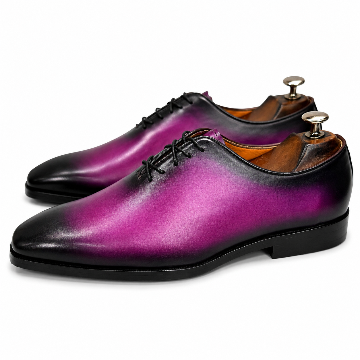 Wholecut Oxfords Purple Hand Finished